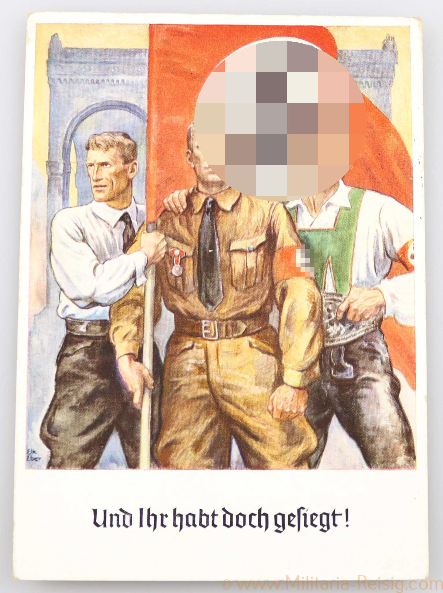 Propaganda-Postkarte "Und Ihr habt doch gesiegt!"