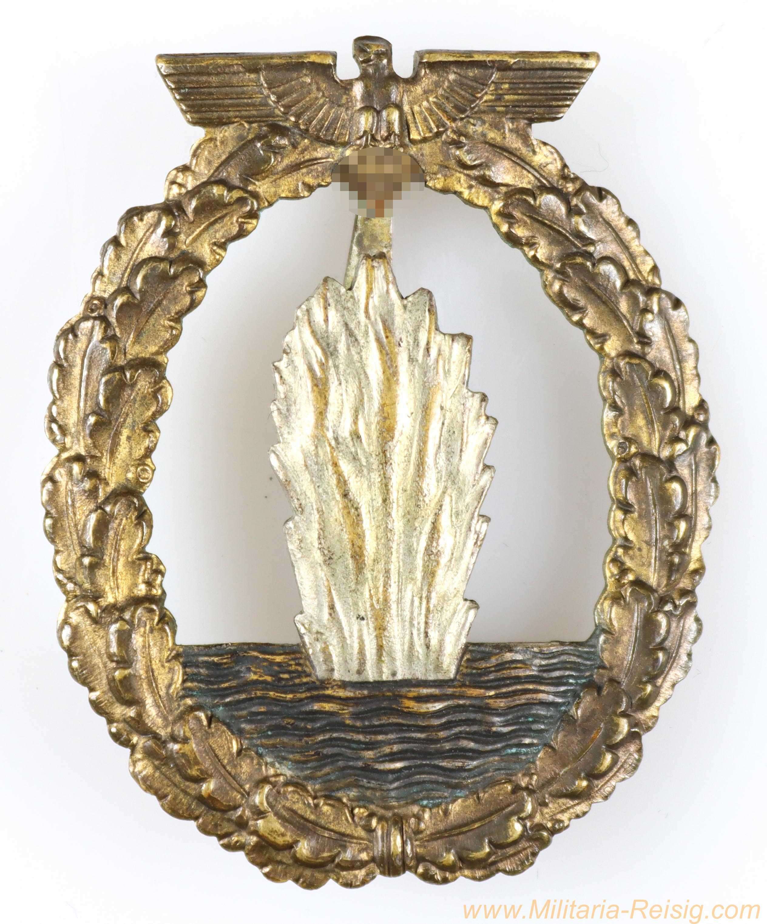 Minensucher Kriegsabzeichen, Hersteller C.E. Juncker, Berlin