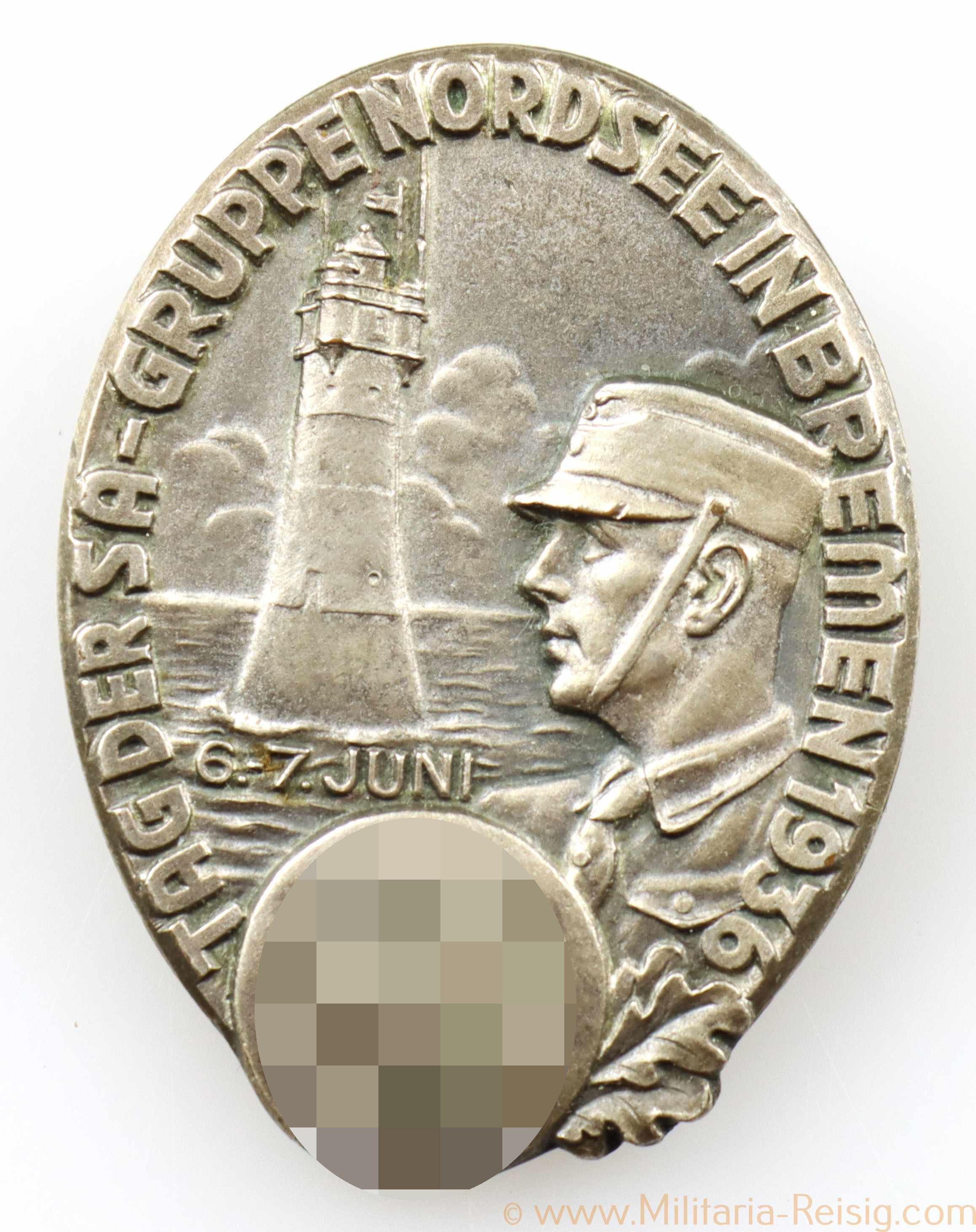 Abzeichen "Tag der SA-Gruppe Nordsee in Bremen 1936"