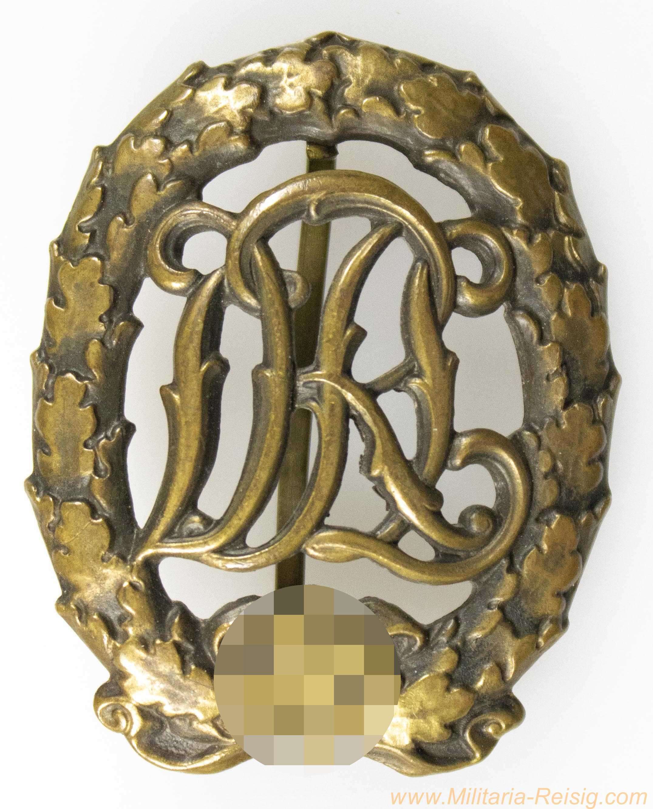 DRL Sportabzeichen in Bronze – Deutsches Reich, H. Wernstein Jena