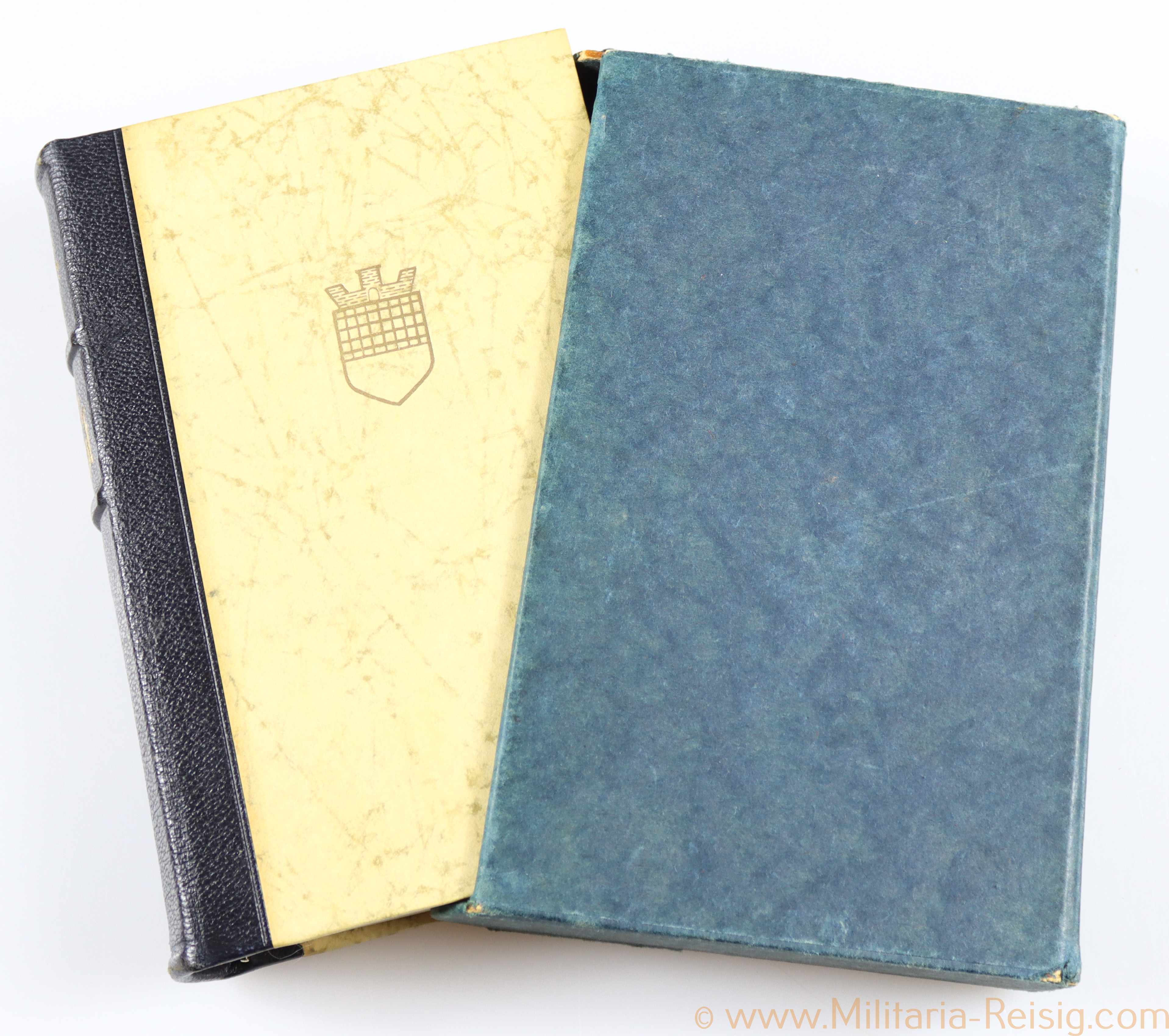 Mein Kampf Hochzeitsausgabe mit Schuber 1938 Stadtwappen Ulm