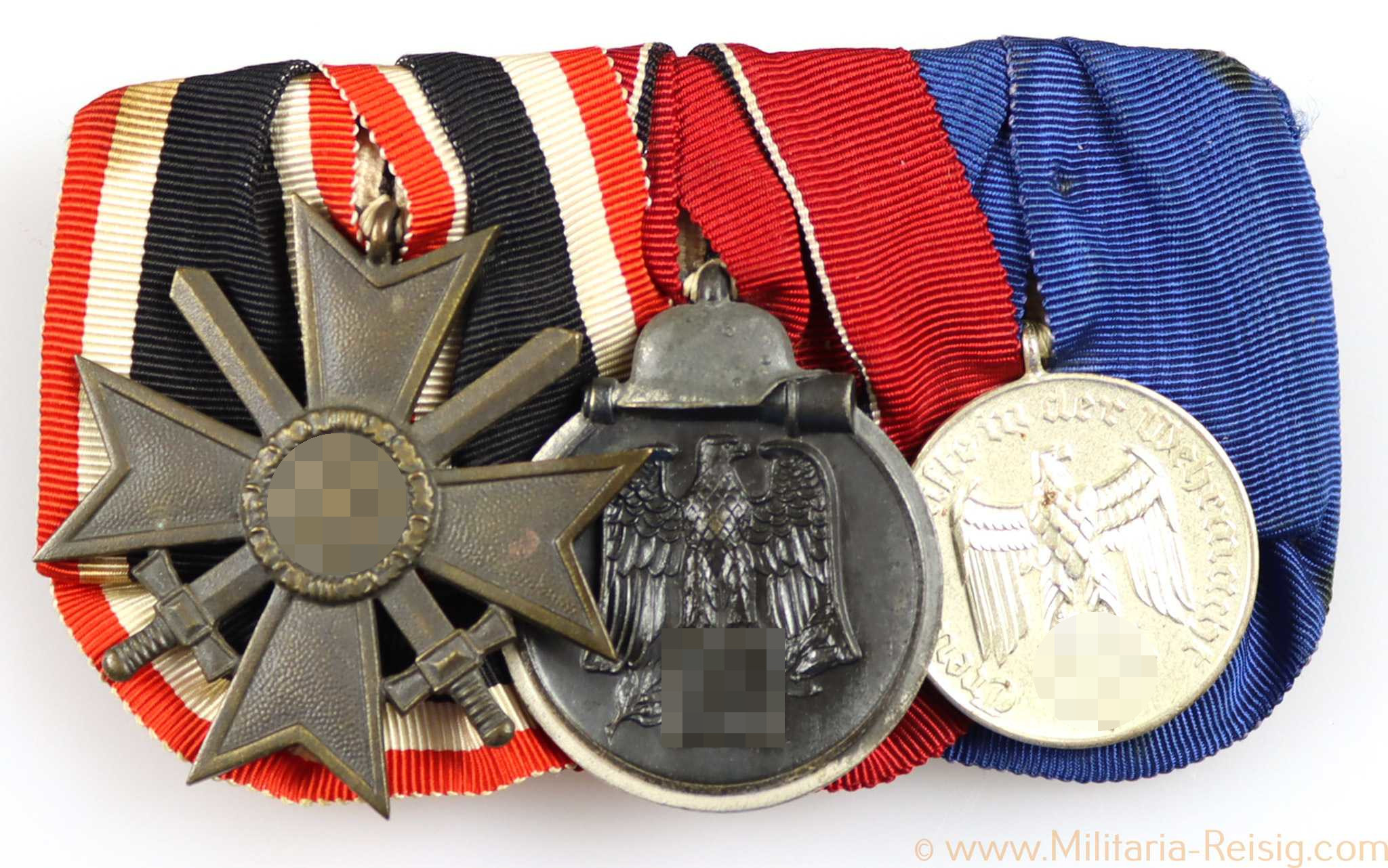 Ordensspange mit 3 Auszeichnungen