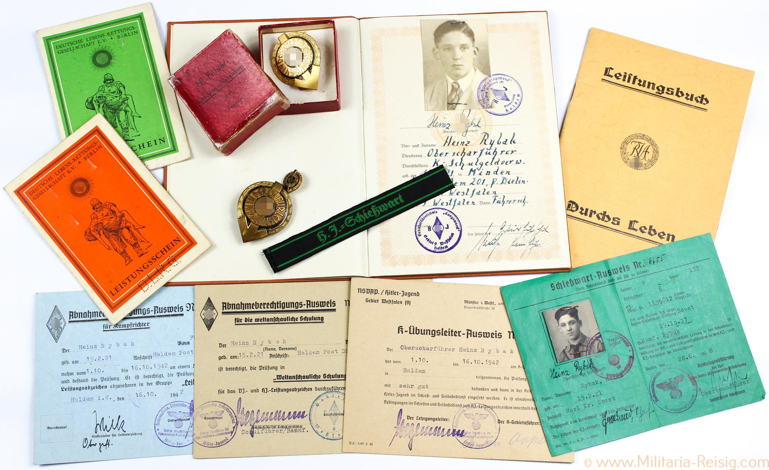 HJ-Führer Nachlass eines Oberscharführers, Gebiet 9 Westfalen Führerschule