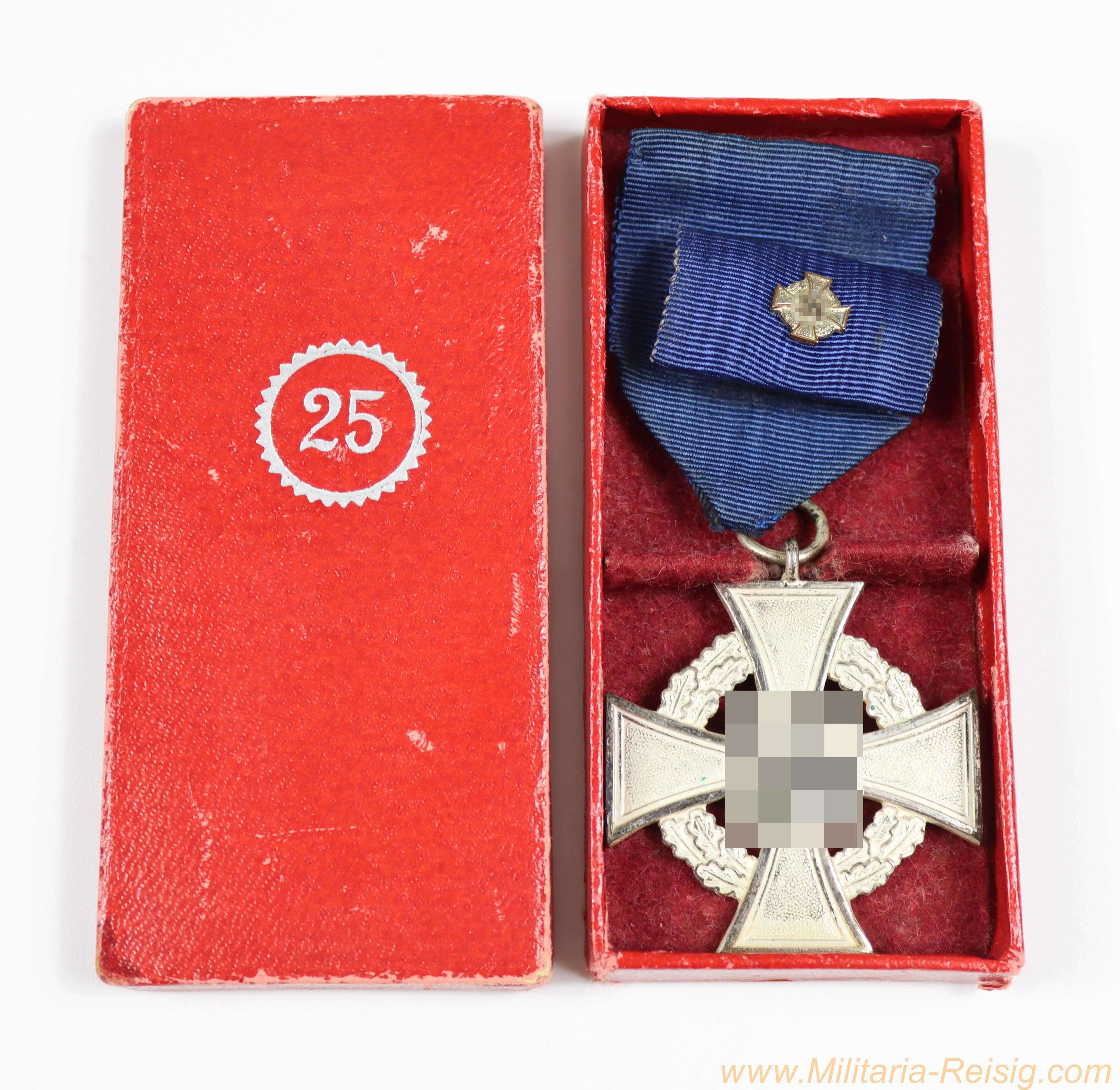Treudienst-Ehrenzeichen für 25 Jahre im Etui - Rudolf Wächtler & Lange, Mittweida