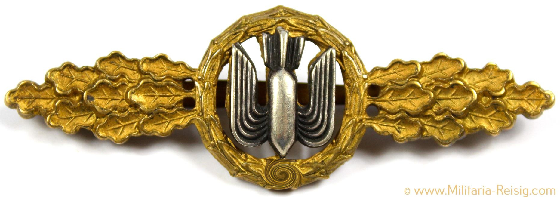 Frontflugspange für Kampfflieger in Gold, Hersteller C.E. Juncker, Berlin