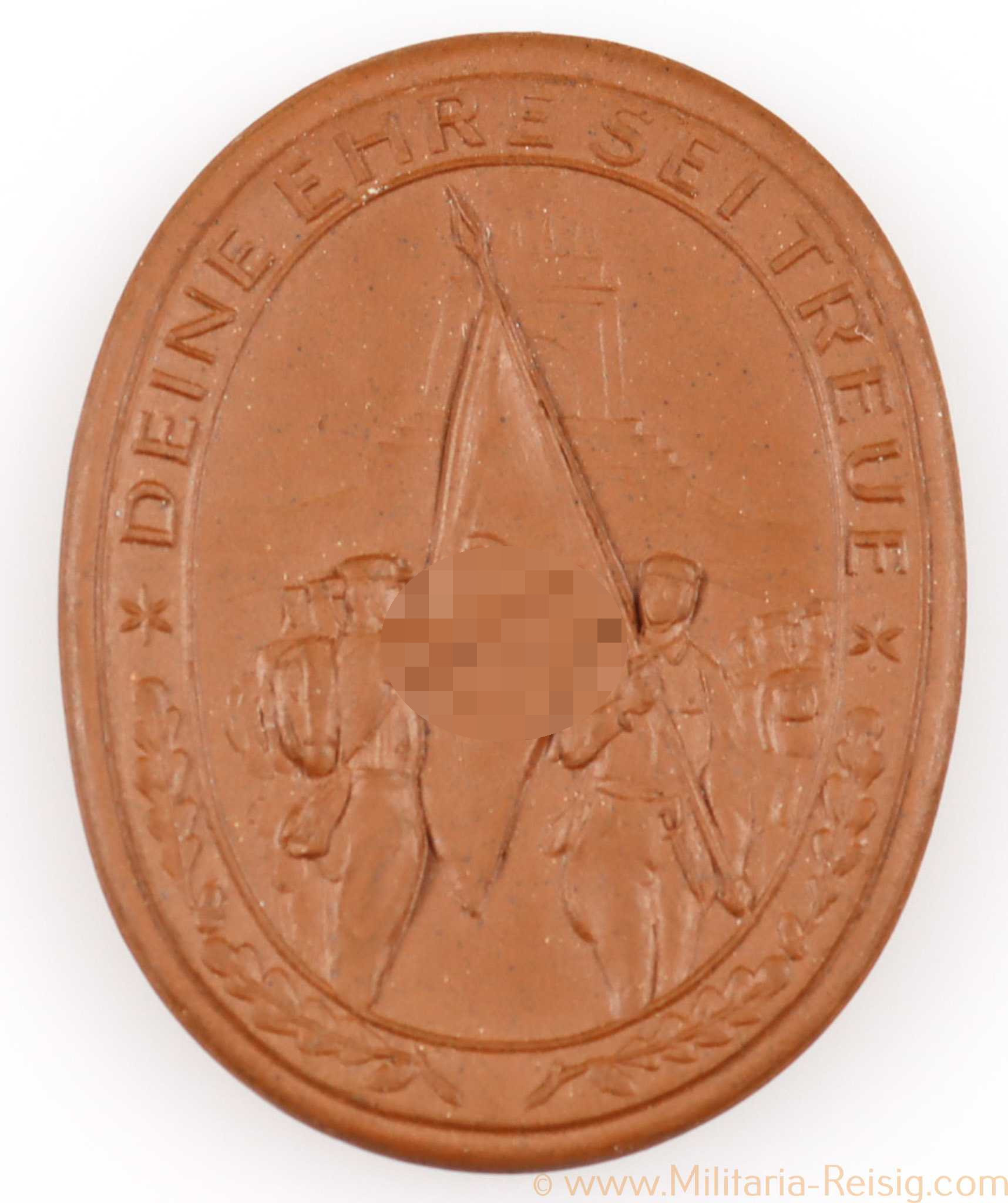 SA Porzellanplakette - "Vereidigung der SA-Standarte 245 26./27. Mai 1934"
