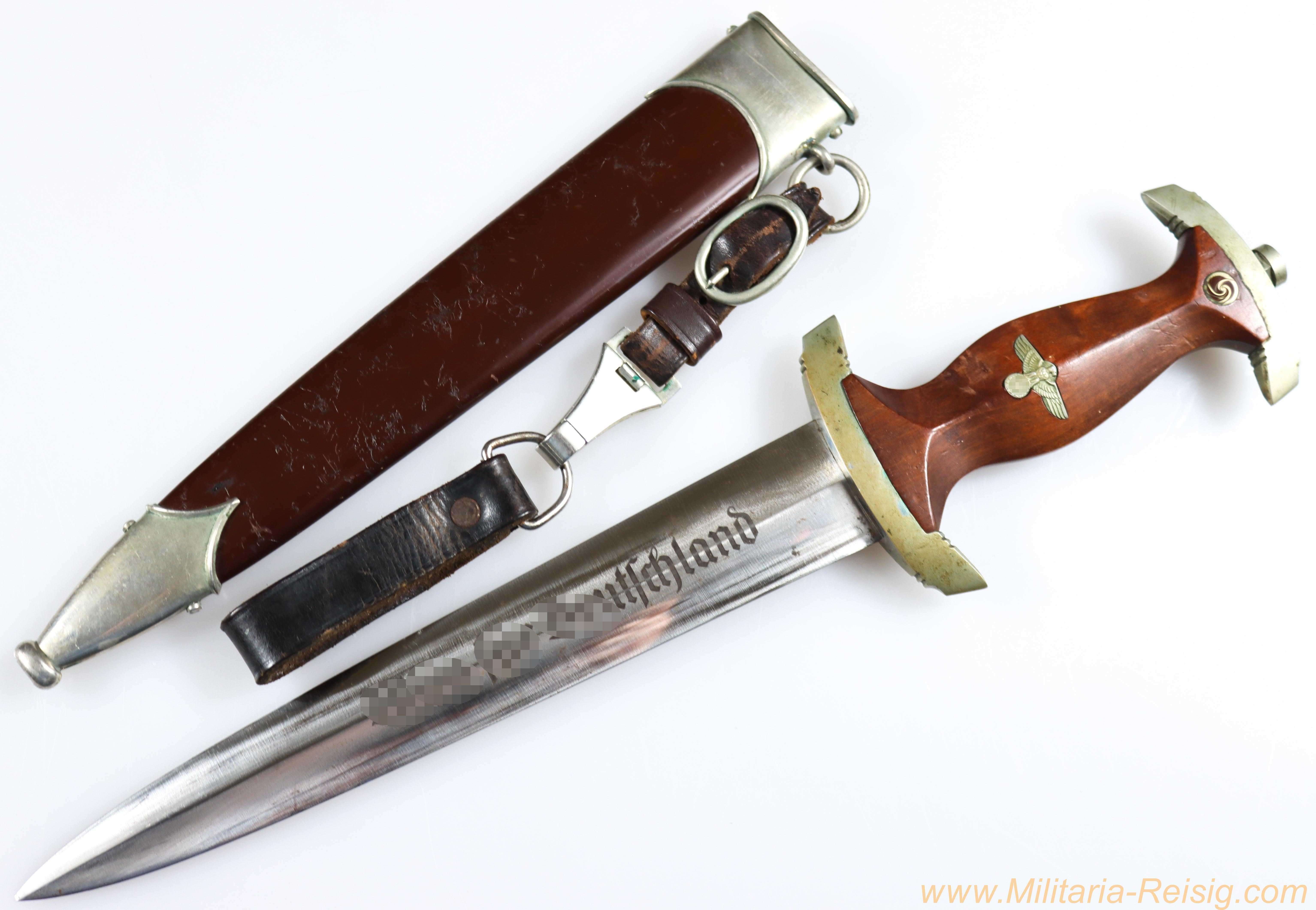 SA Dolch mit Gehänge, Hersteller Otto Simon, Steinbach Kr. M.