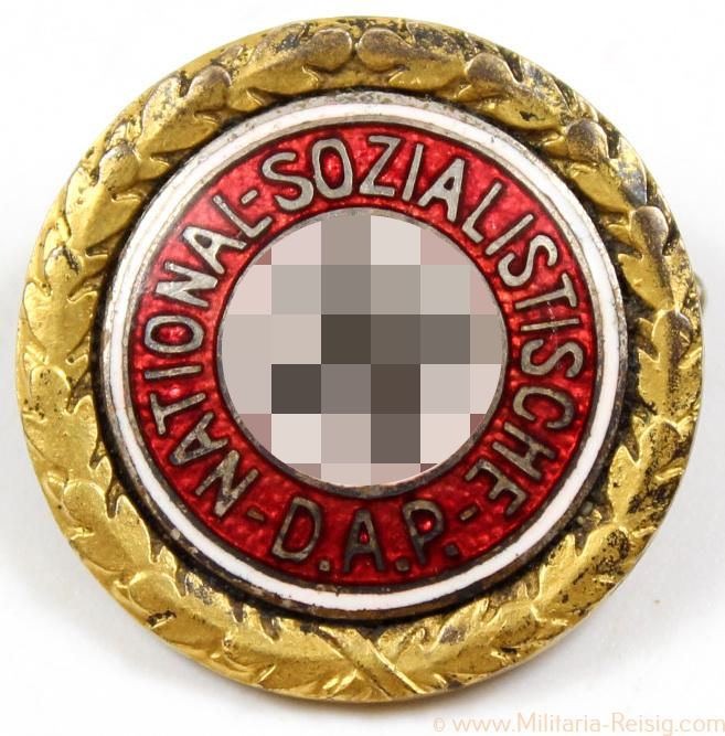 Goldenes Parteiabzeichen der NSDAP, Hersteller Deschler & Sohn München