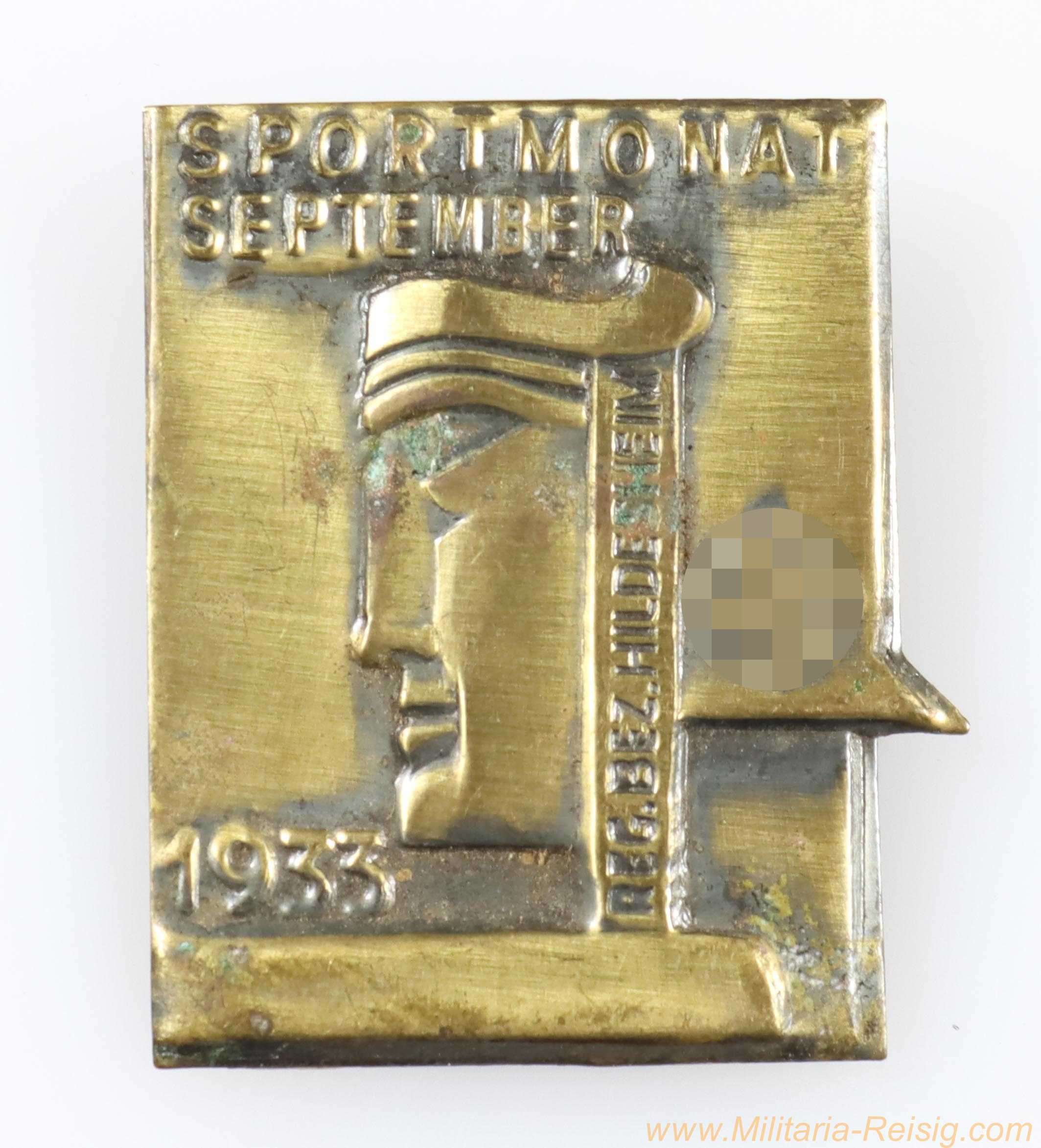 NSDAP Abzeichen - Sportmonat September 1933 Reg. Bez. Hildesheim