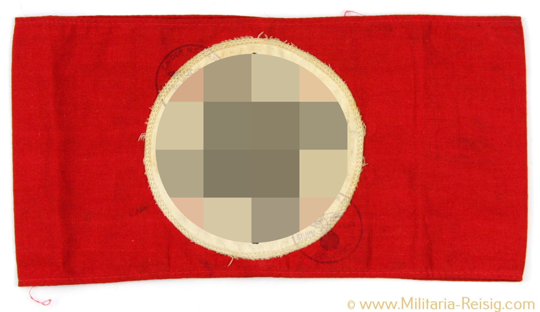Frühe SA Armbinde mit Stempel 
