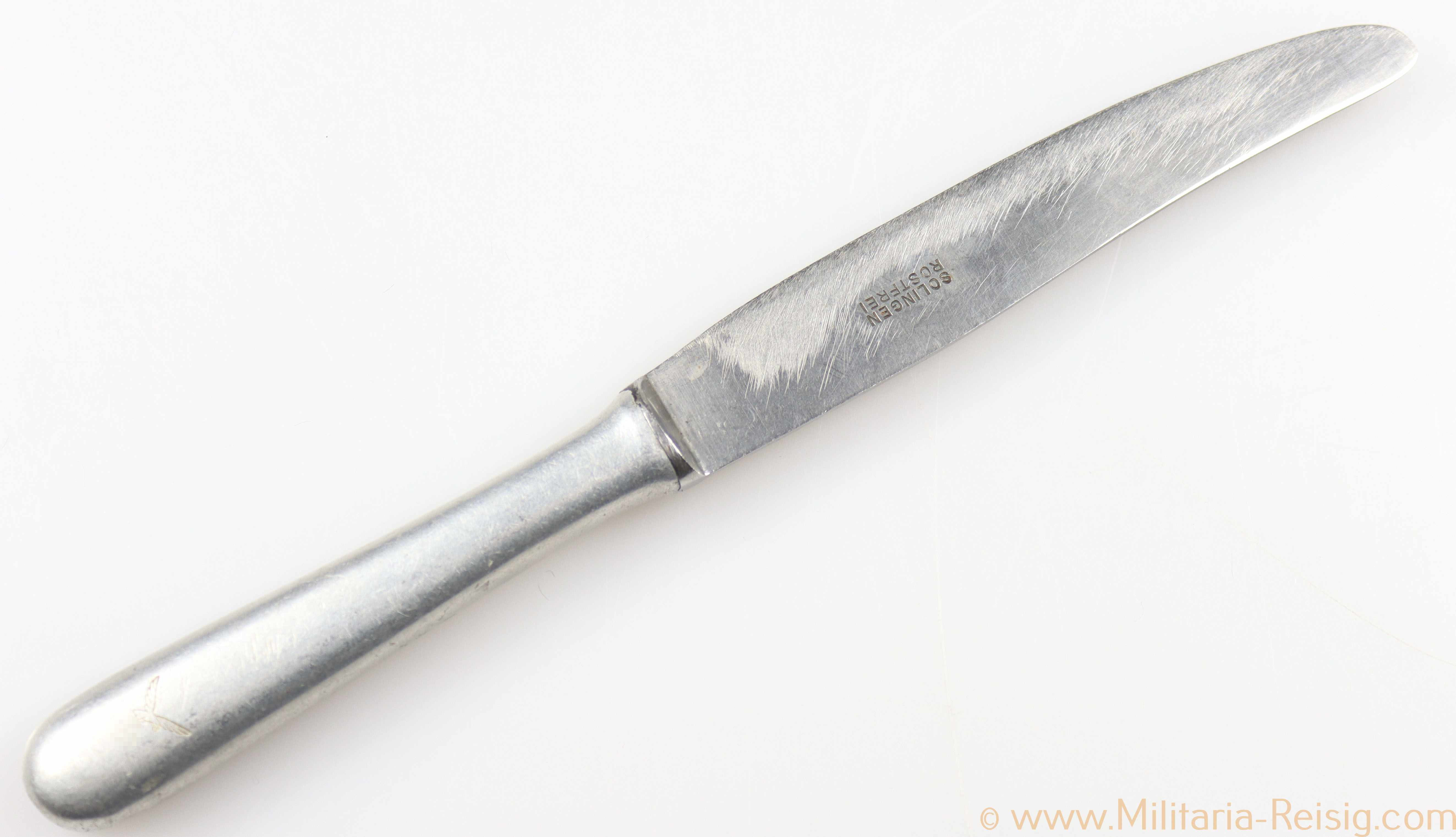 Luftwaffe Kantinenbesteck Messer, Hersteller W.J.S. 36