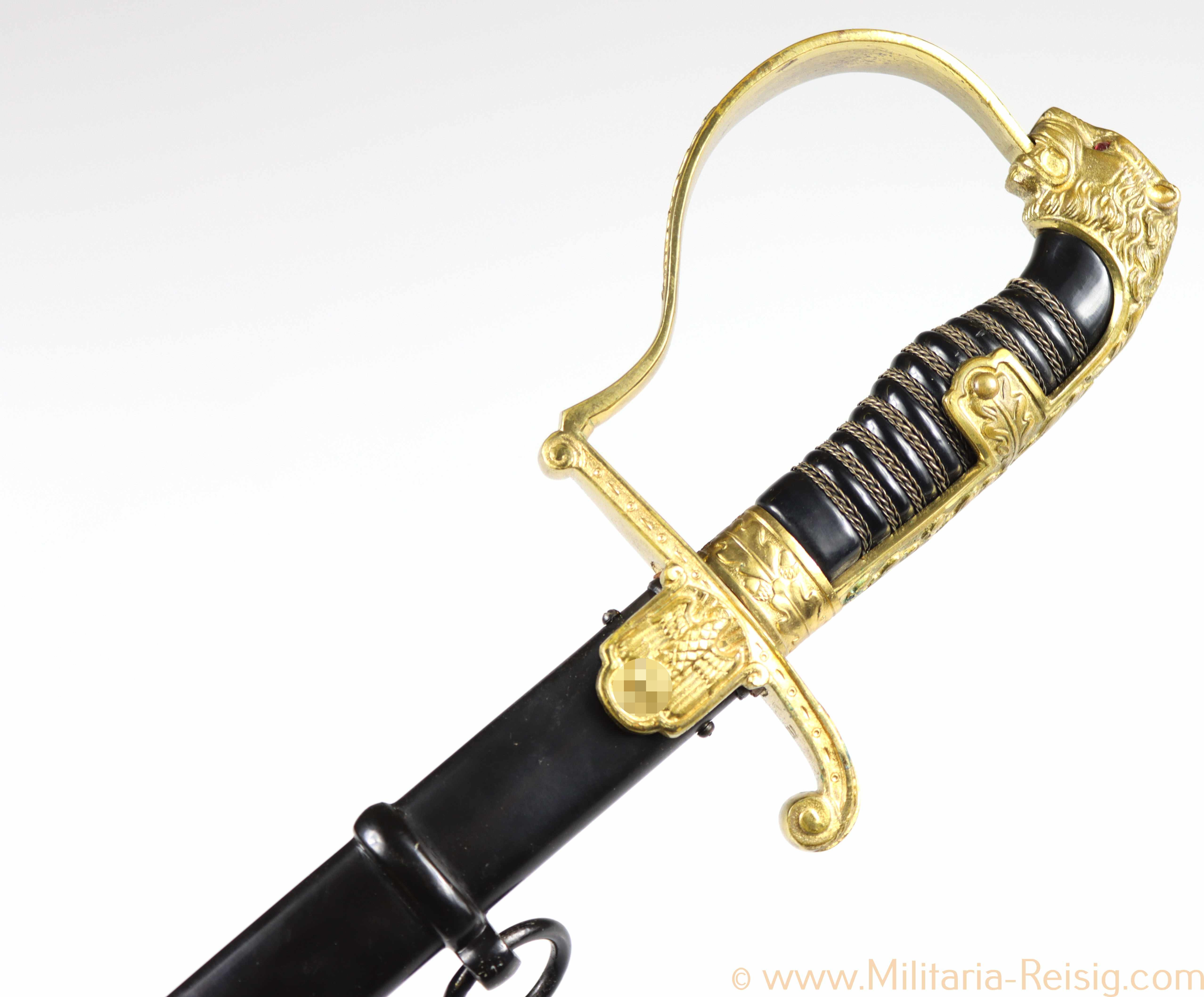 Wehrmacht Löwenkopf Säbel, Hersteller Carl Eickhorn, Solingen