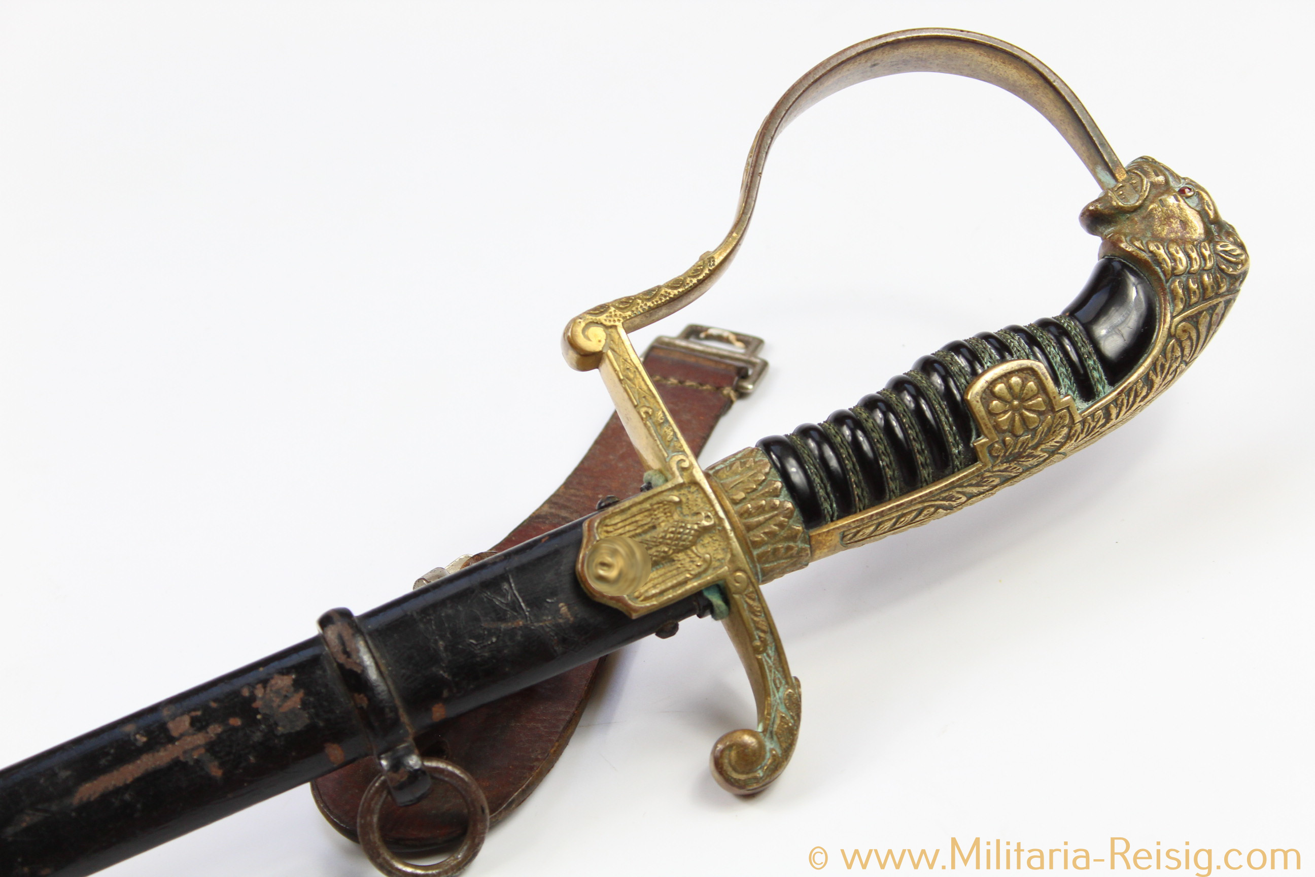 Wehrmacht Löwenkopf Säbel, Herst. Ernst Pack & Söhne, Solingen (E. P. & S.)