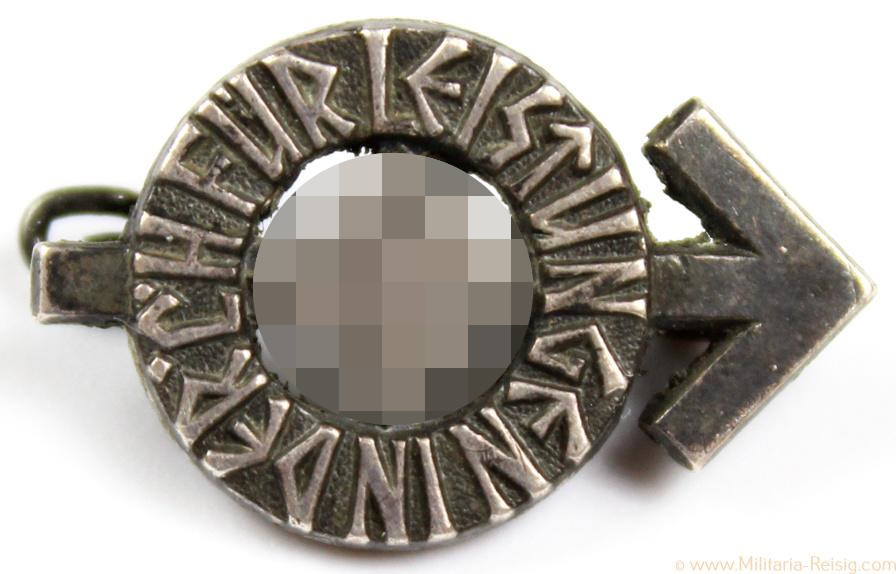 Miniatur HJ Leistungsabzeichen in Silber, Herst. RZM M1/63