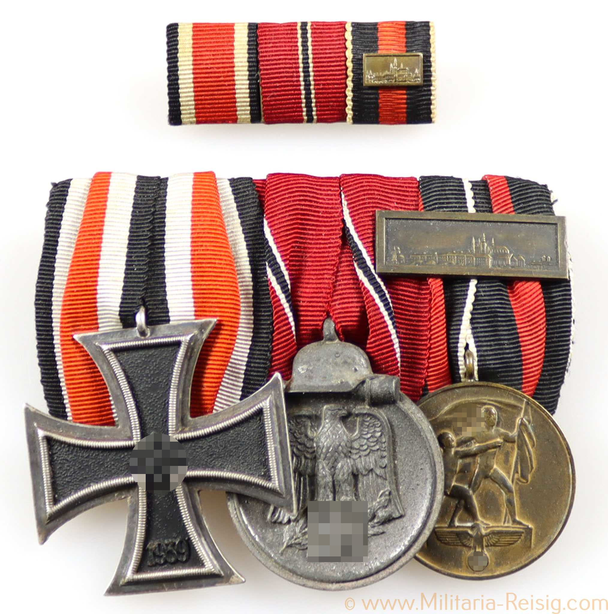 3er Ordensspange (EK2 1939 Schinkel, Ostmedaille, Sudetenland)