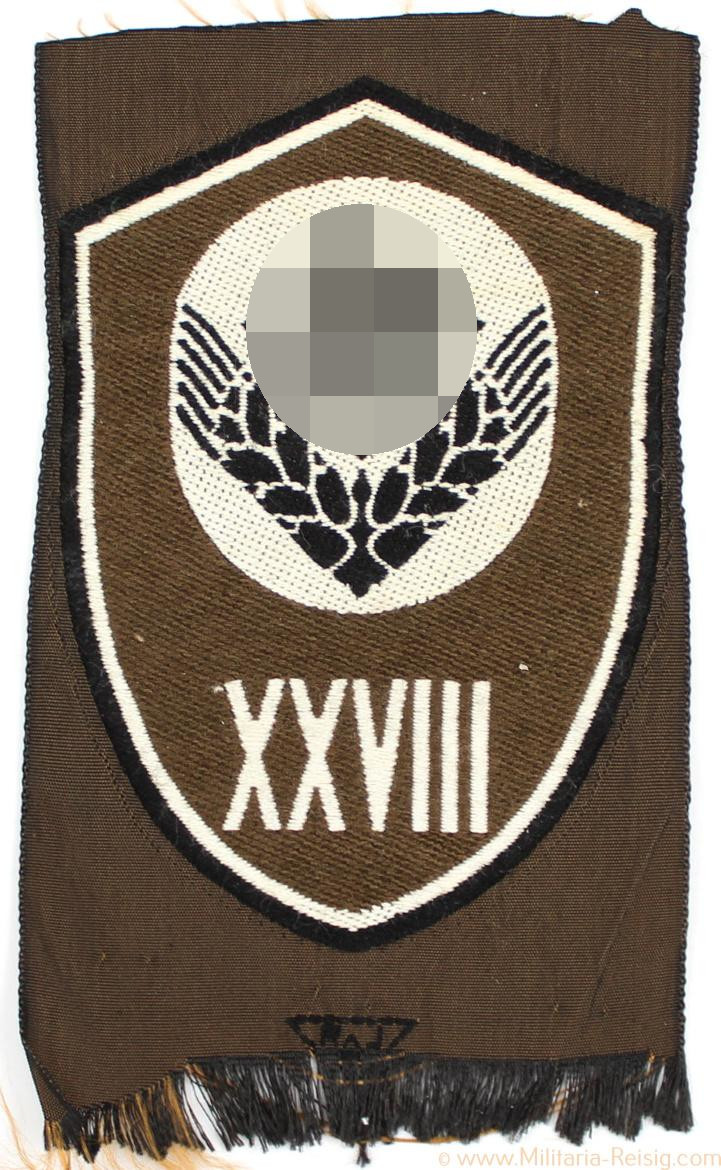 RAD Ärmelschild "XXVIII" für Mannschaften