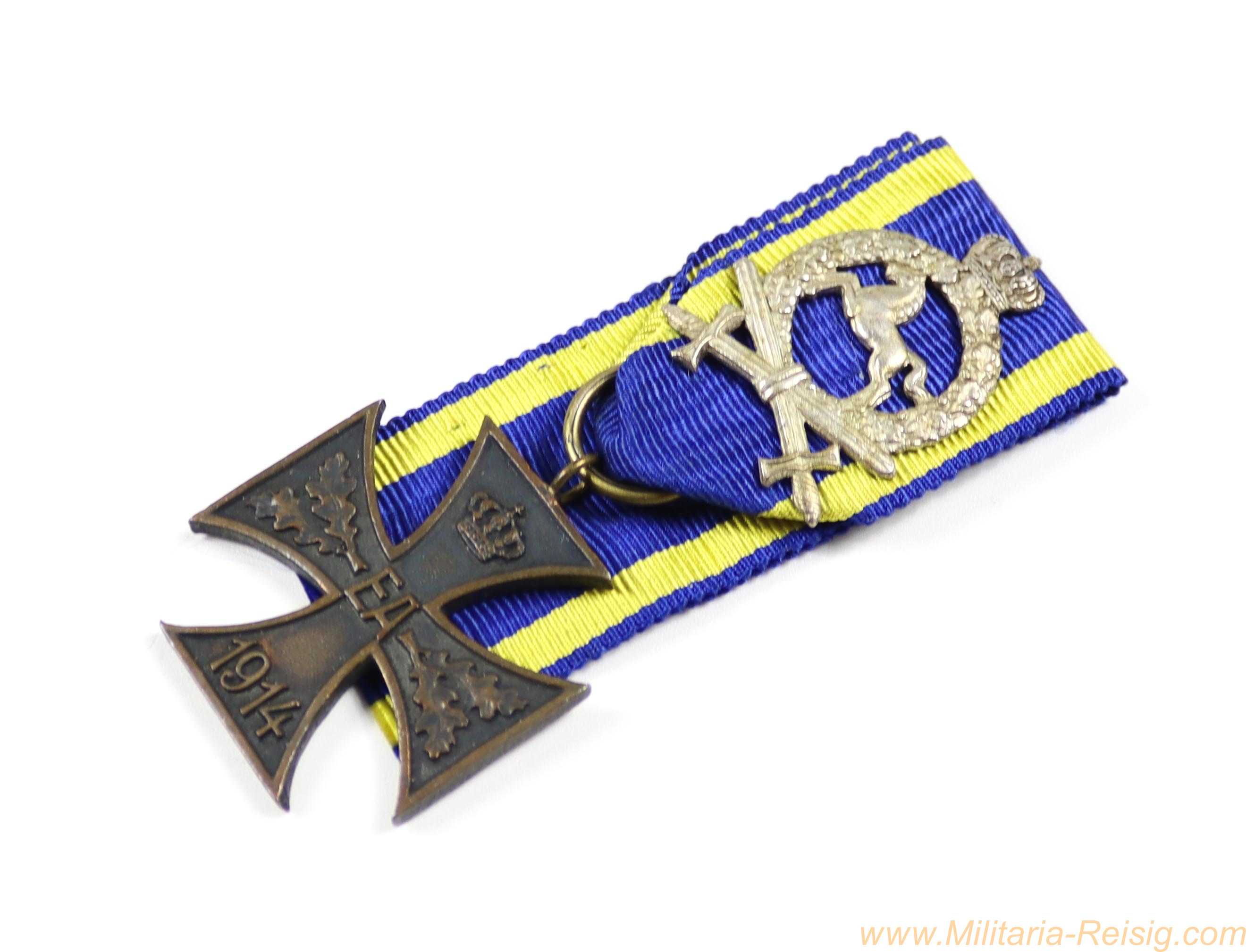 Braunschweig – Ernst August Kriegsverdienstkreuz 2. Klasse 1914 mit Bewährungsabzeichen