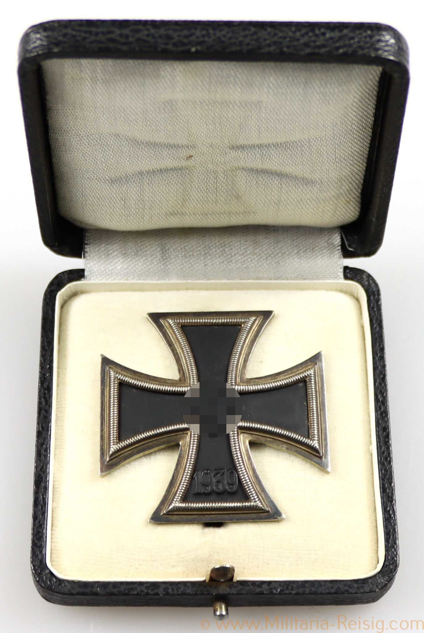Eisernes Kreuz 1. Klasse 1939 im Etui, Hersteller Klein & Quenzer, Oberstein