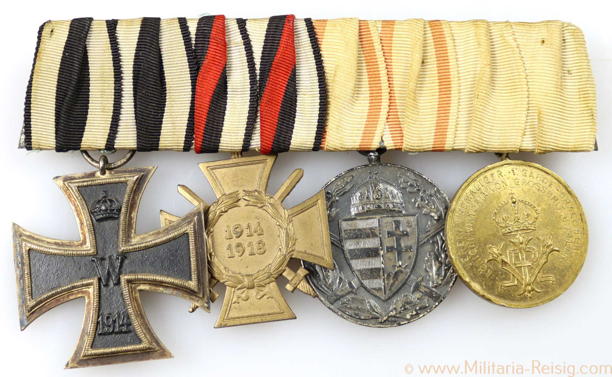 Ordensspange mit 4 Auszeichnungen