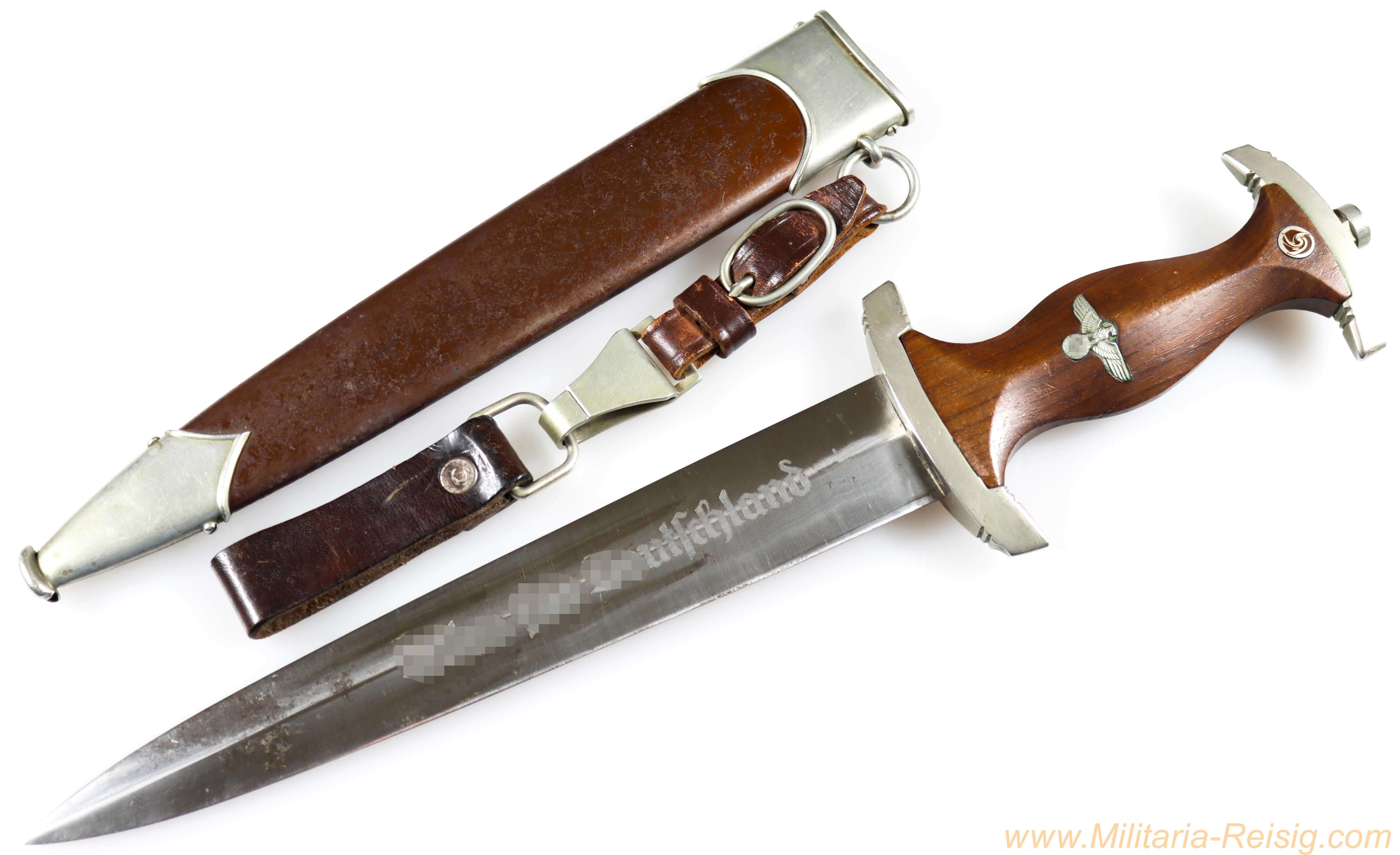 SA Dolch mit Gehänge, Hersteller Julius Bodenstein, Steinbach Kr. M.