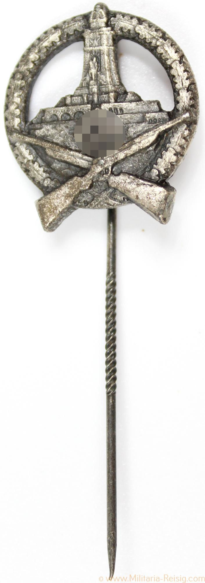 Anstecknadel Deutscher Reichskriegerbund Schießauszeichnung in Silber, 2. Form