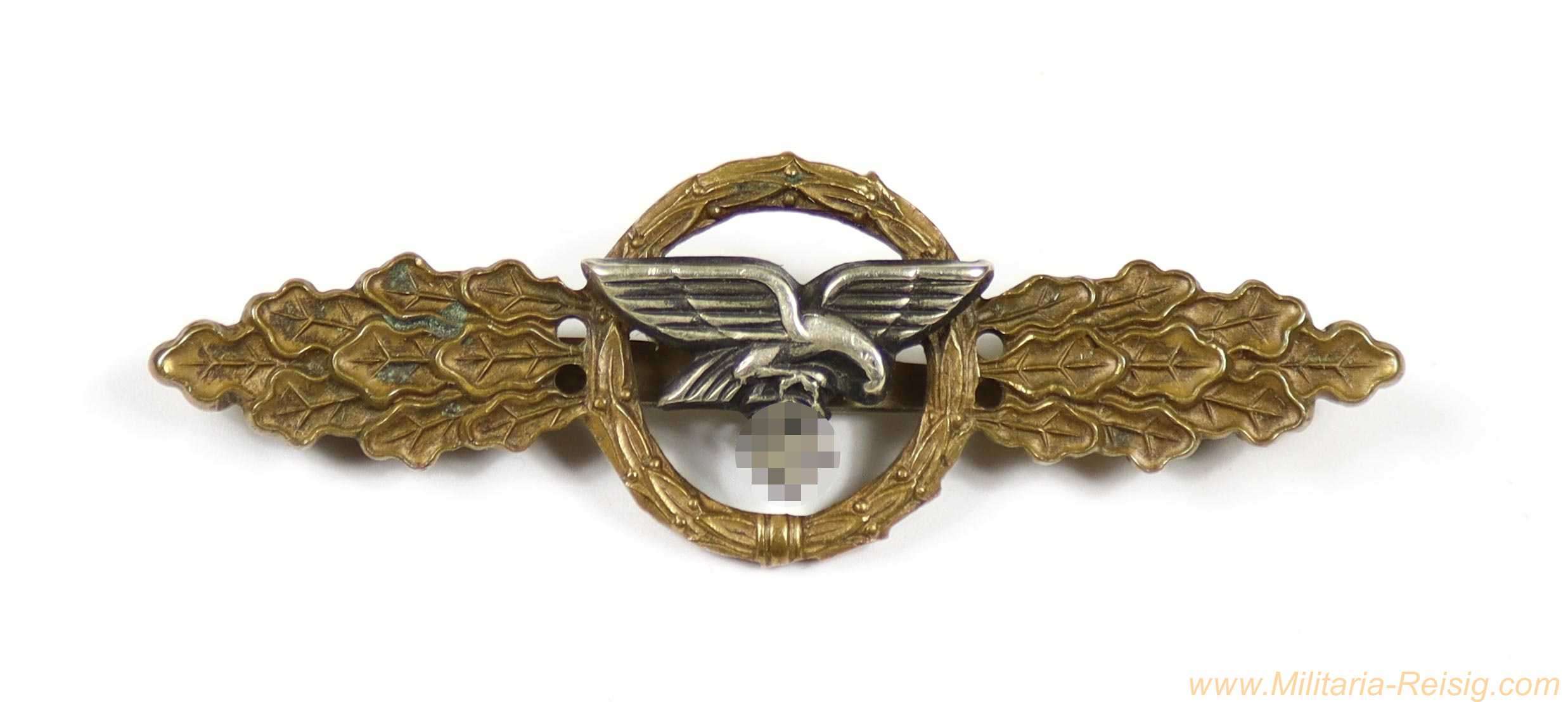 Frontflugspange für Transportflieger in Bronze