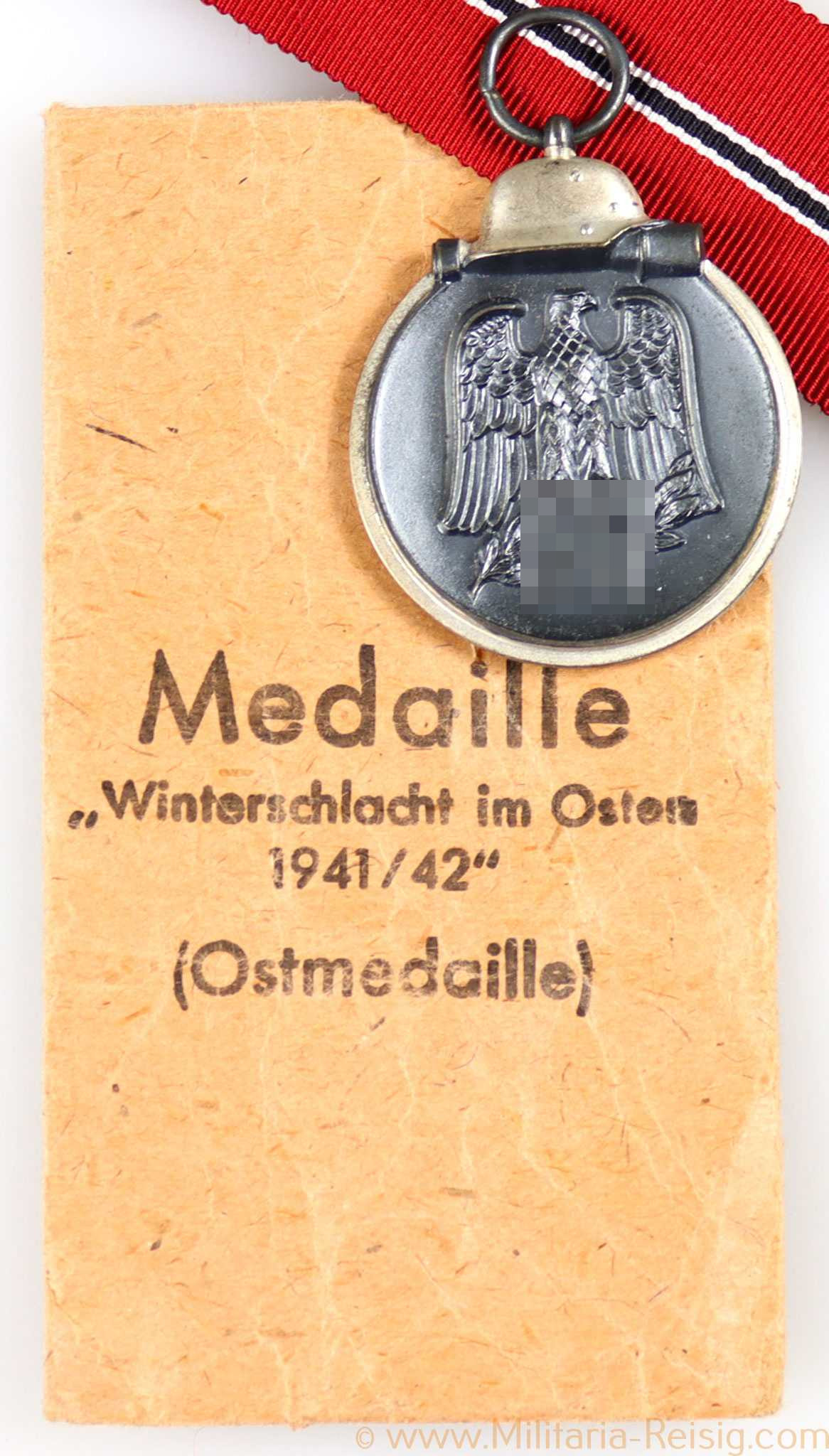 Ostmedaille mit Verleihungstüte, Hersteller 39
