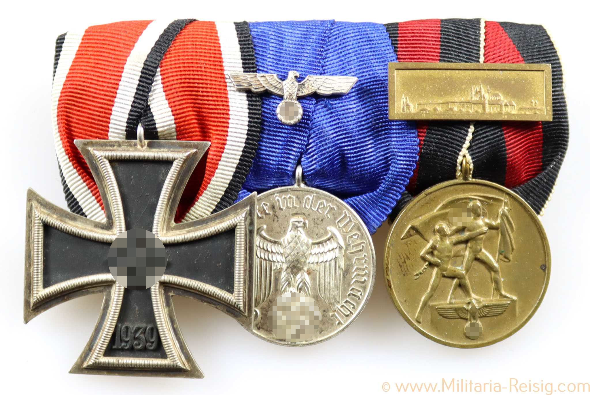 3er Ordenspange (EK2 1939, DA 4 Jahre, Sudetenland)