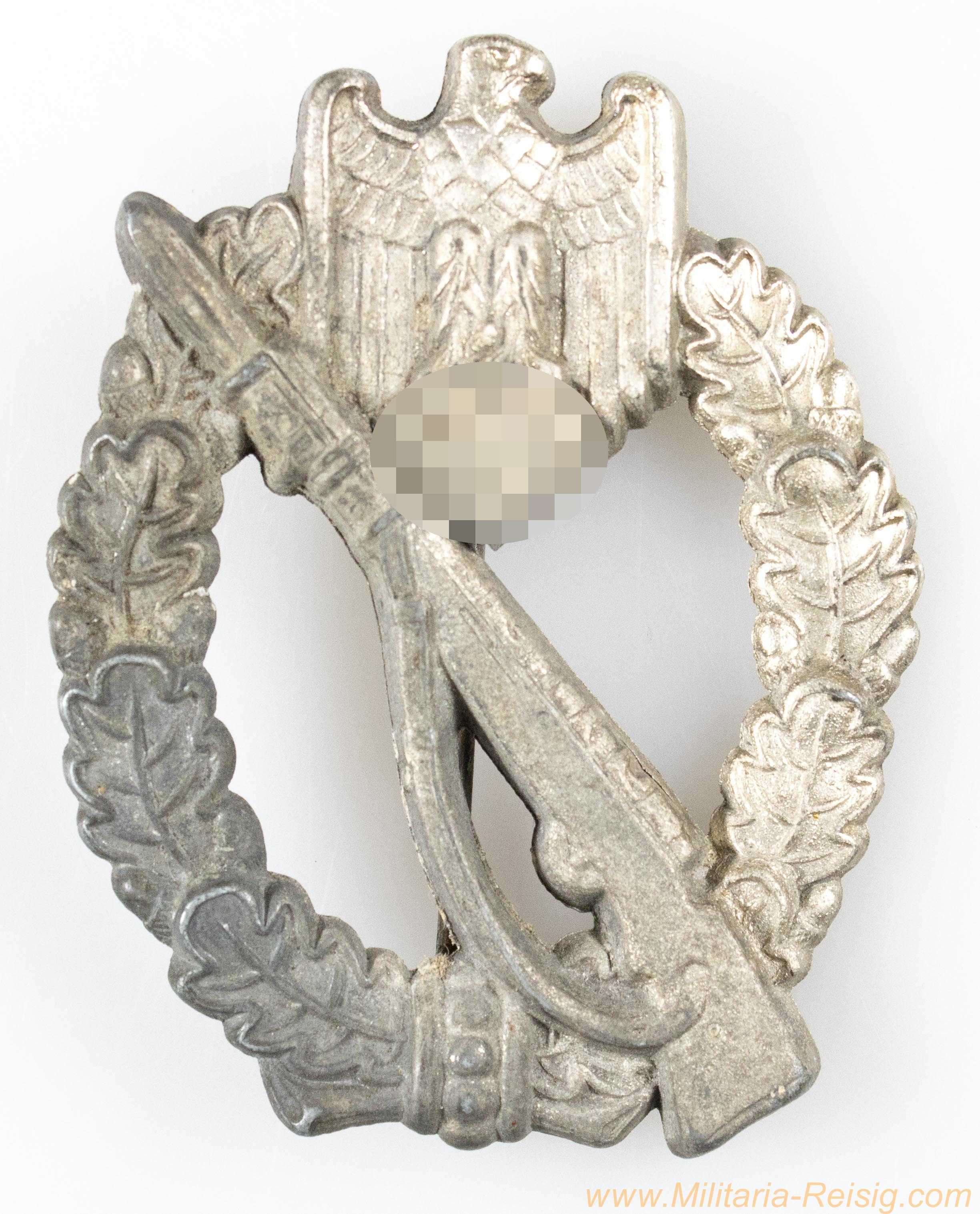 Infanterie Sturmabzeichen in Silber, Hersteller Schauerte & Höhfeld, Lüdenscheid