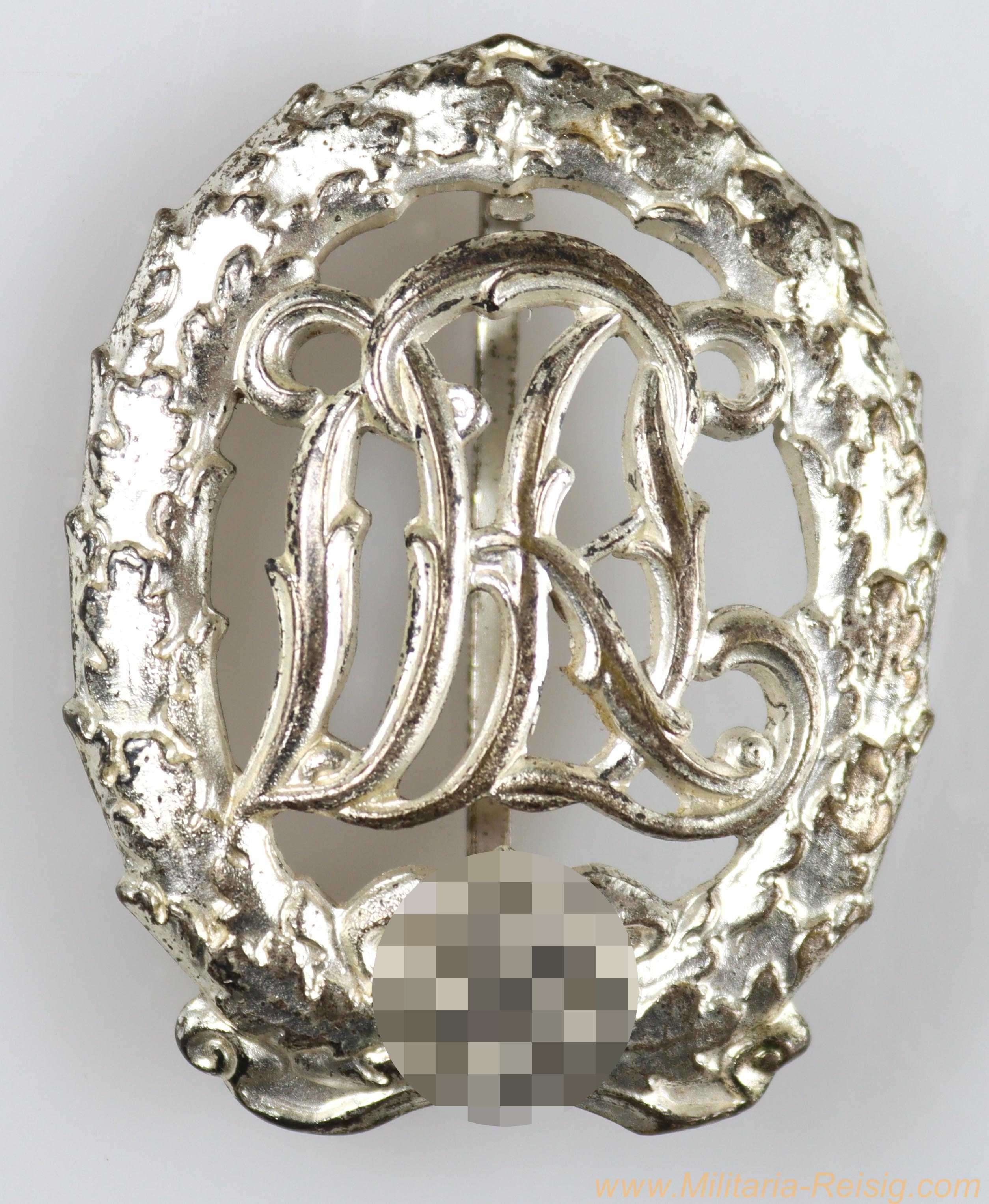 DRL Deutsches Reichssportabzeichen in Silber, Hersteller H. Wernstein Jena-Löbstedt