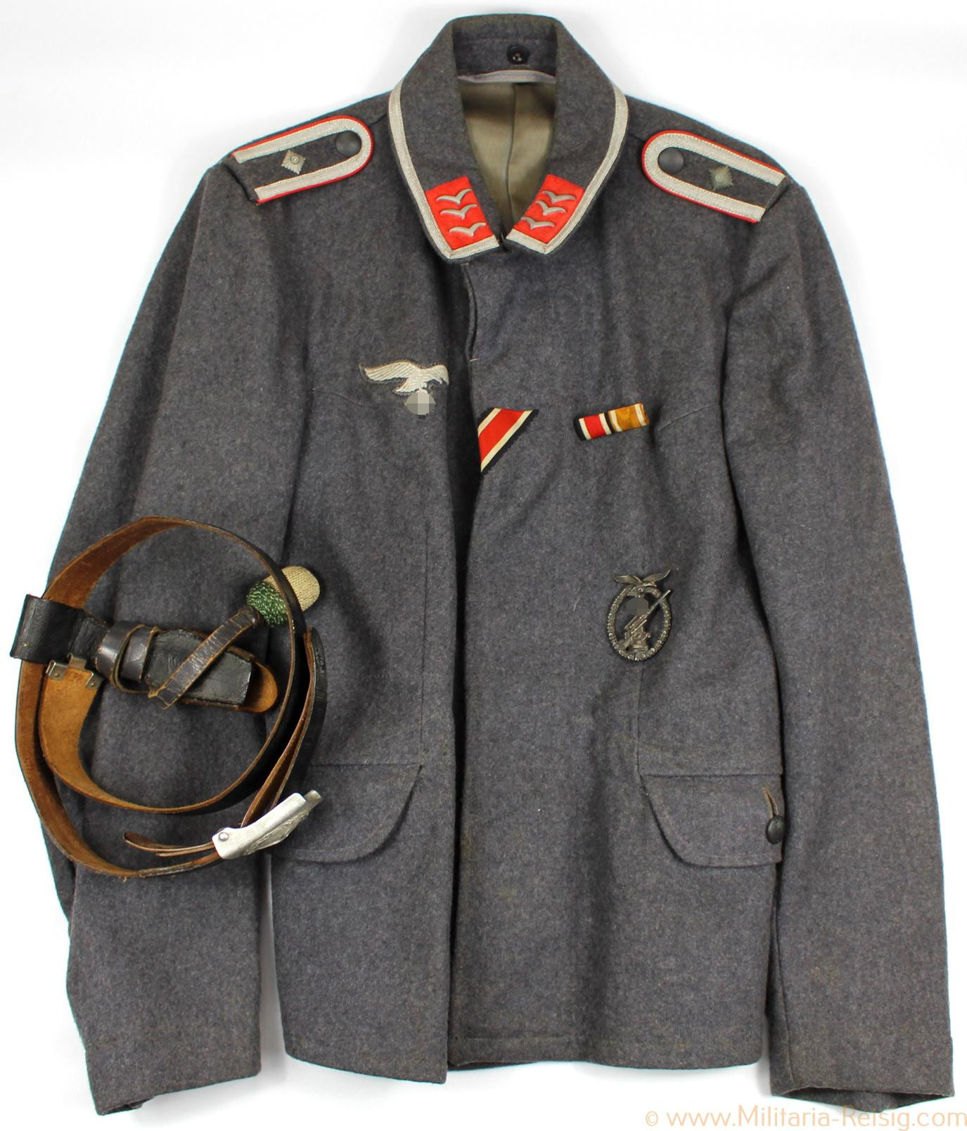 Flak Feldbluse Feldwebel der Luftwaffe mit Flakkampfabzeichen