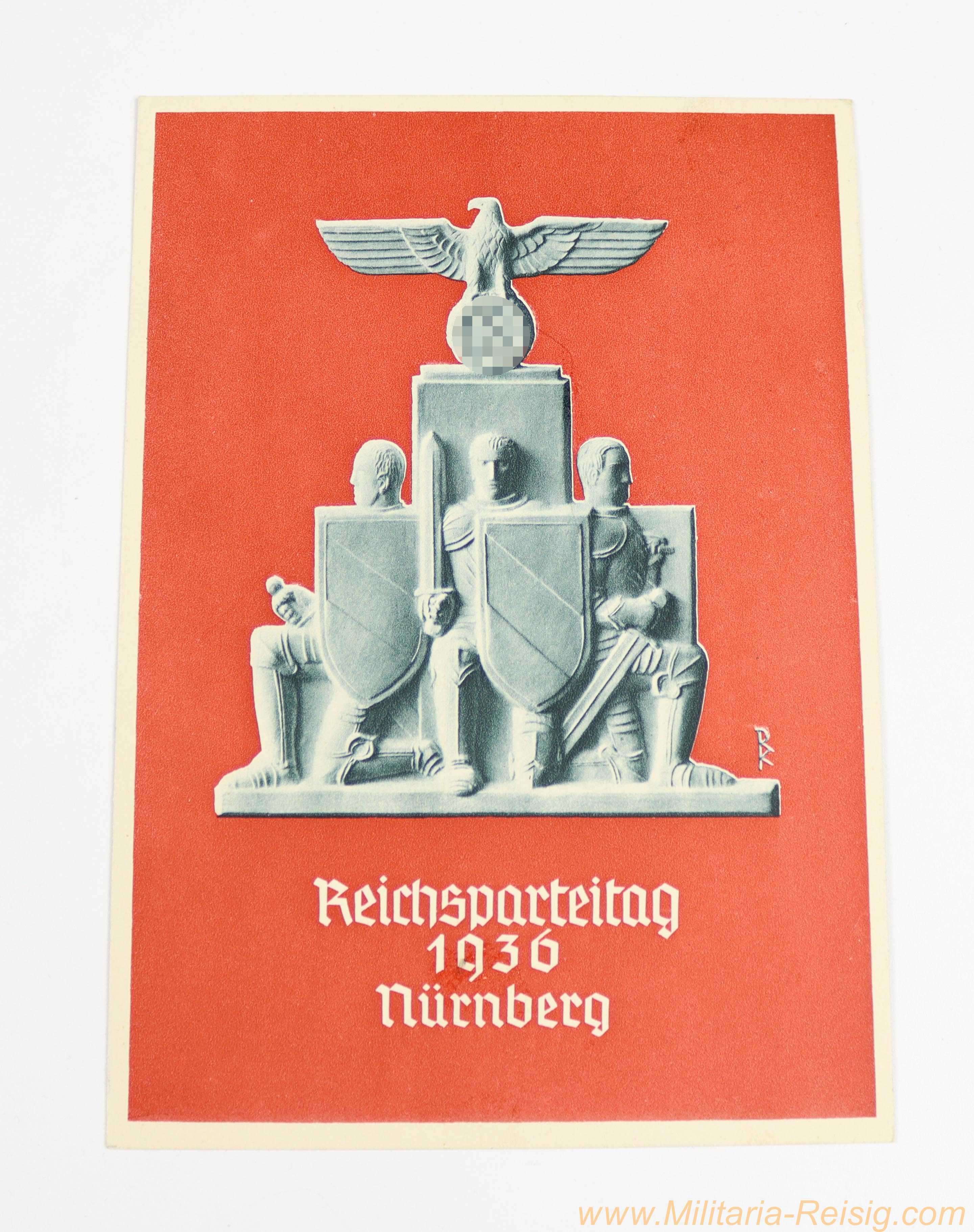 Festpostkarte "Reichsparteitag 1936 Nürnberg" 