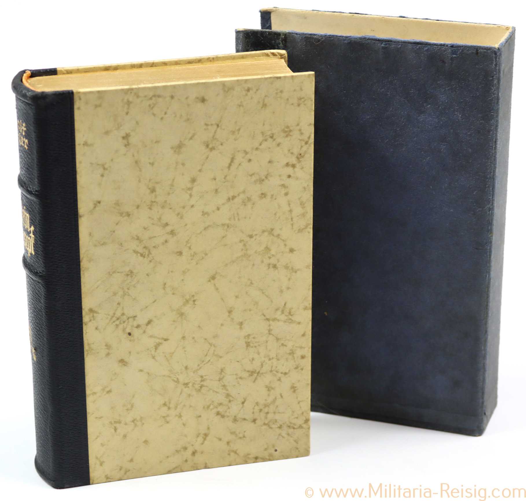 Mein Kampf Hochzeitsausgabe 1939 mit Schuber und Widmungsblatt Freudenburg