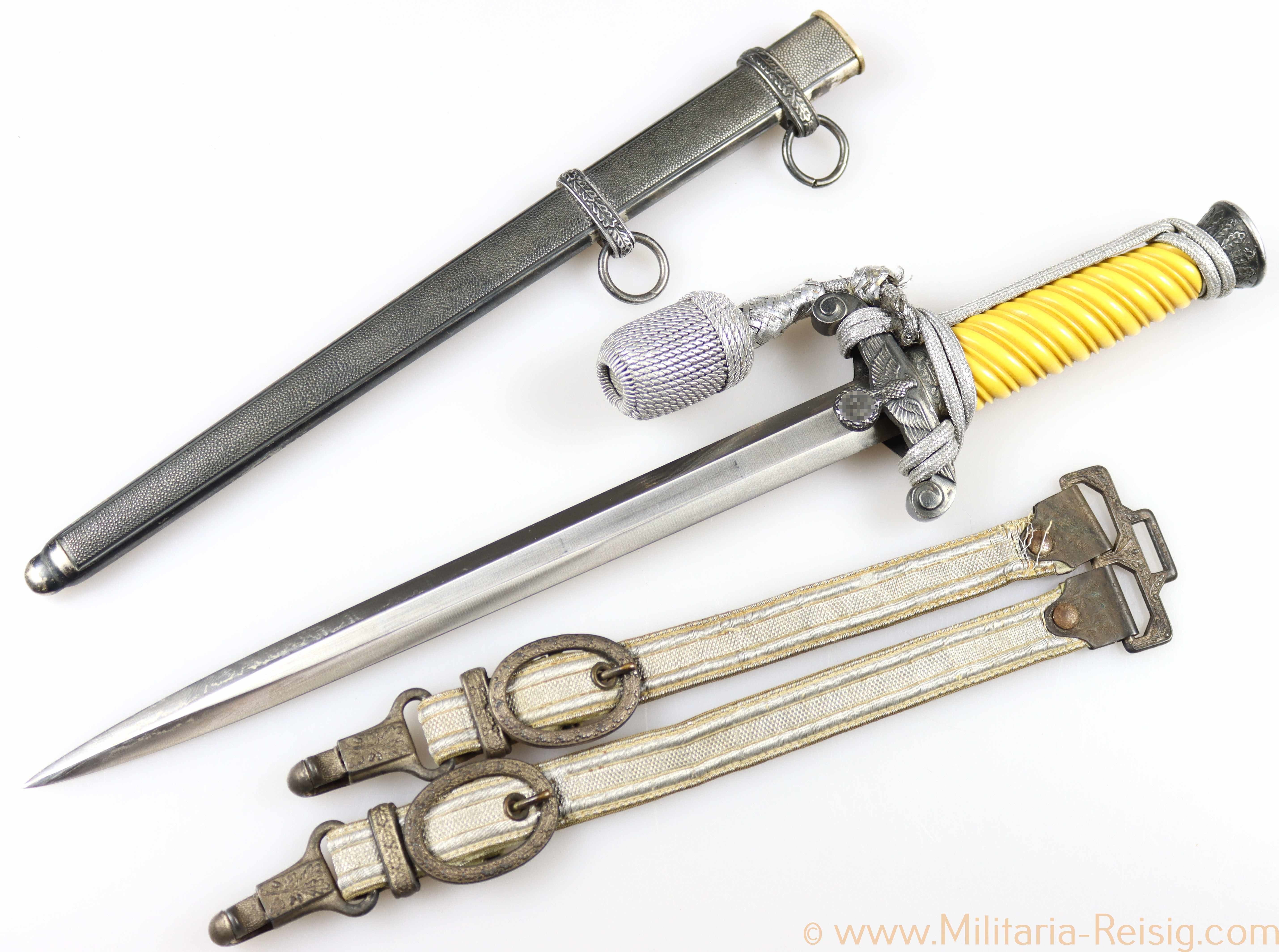 Früher Heeres Offiziersdolch, Hersteller Solinger Maschinen Fabrik (SMF)