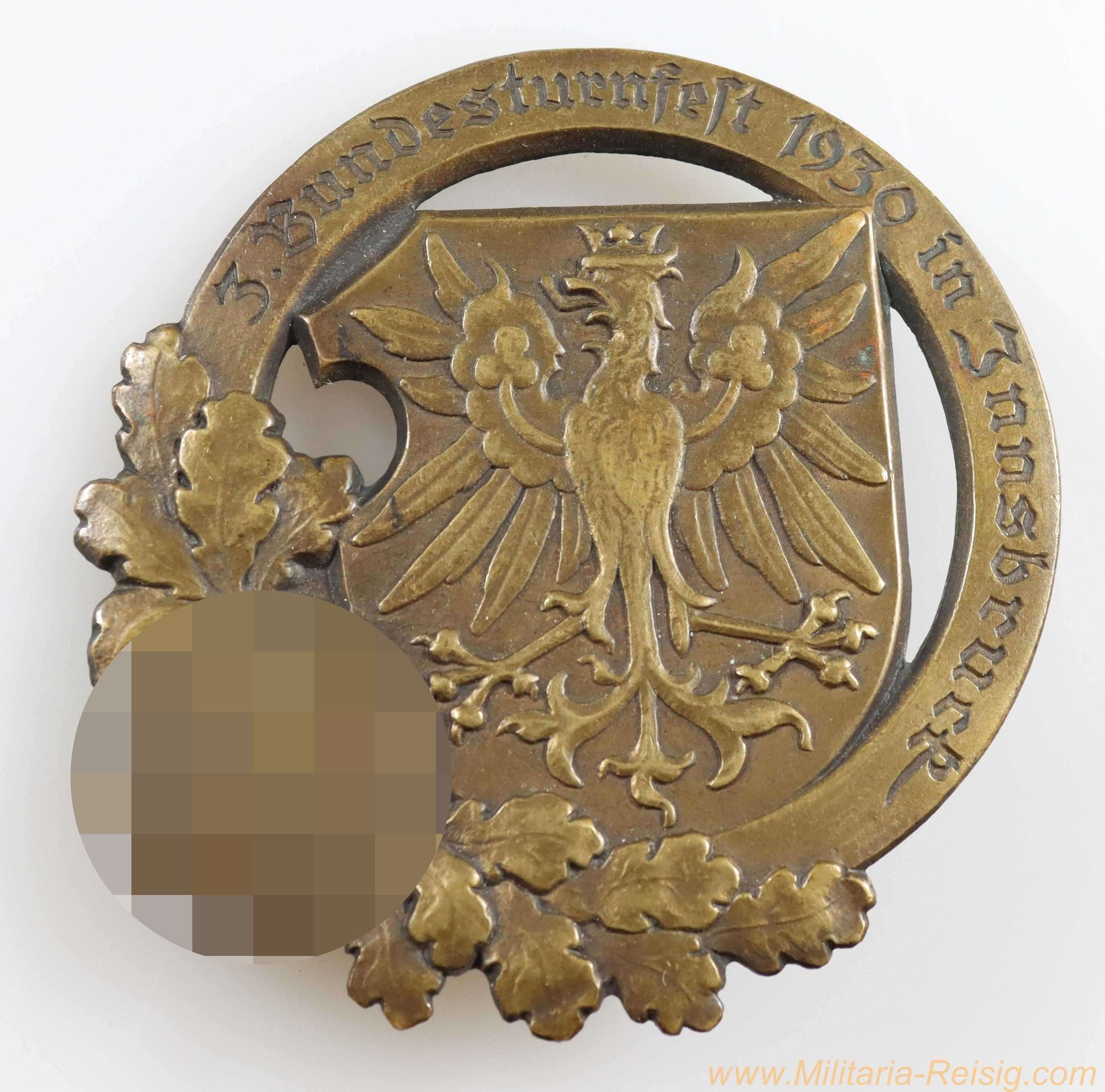 Abzeichen Deutscher Turnerbund 3. Bundesturnfest in Innsbruck 1930
