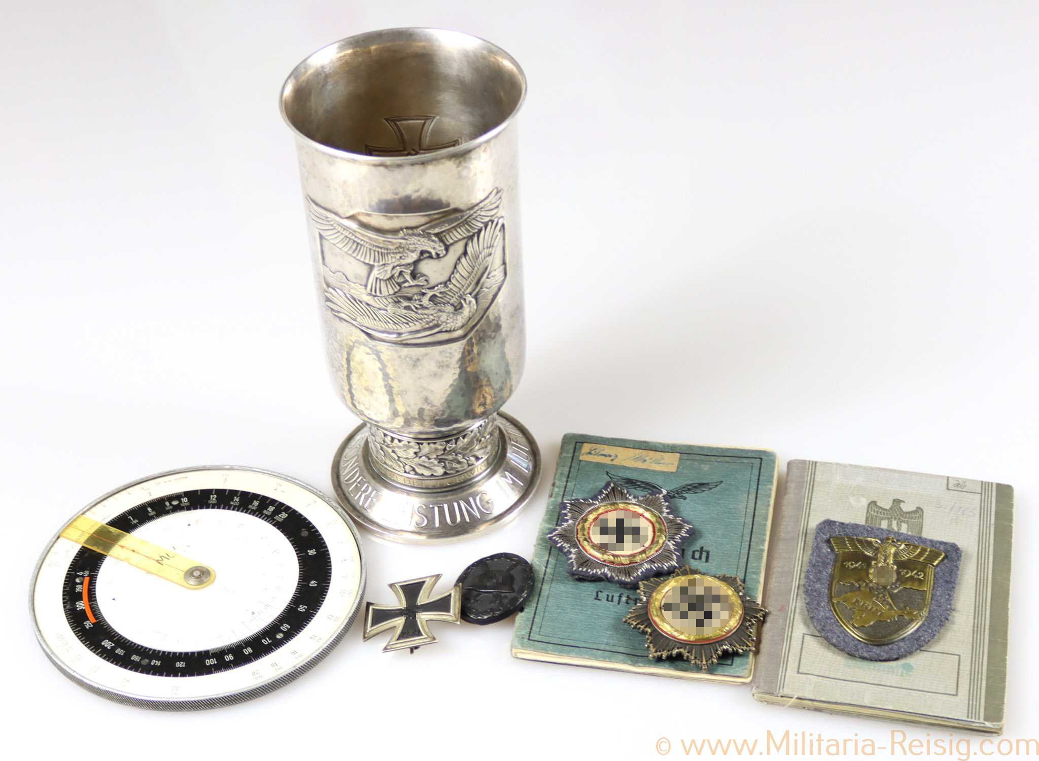 Luftwaffe, Nachlass des Deutschen Kreuz in Gold Inhaber Leutnant Ludwig Müller, Kampfgeschwader 27