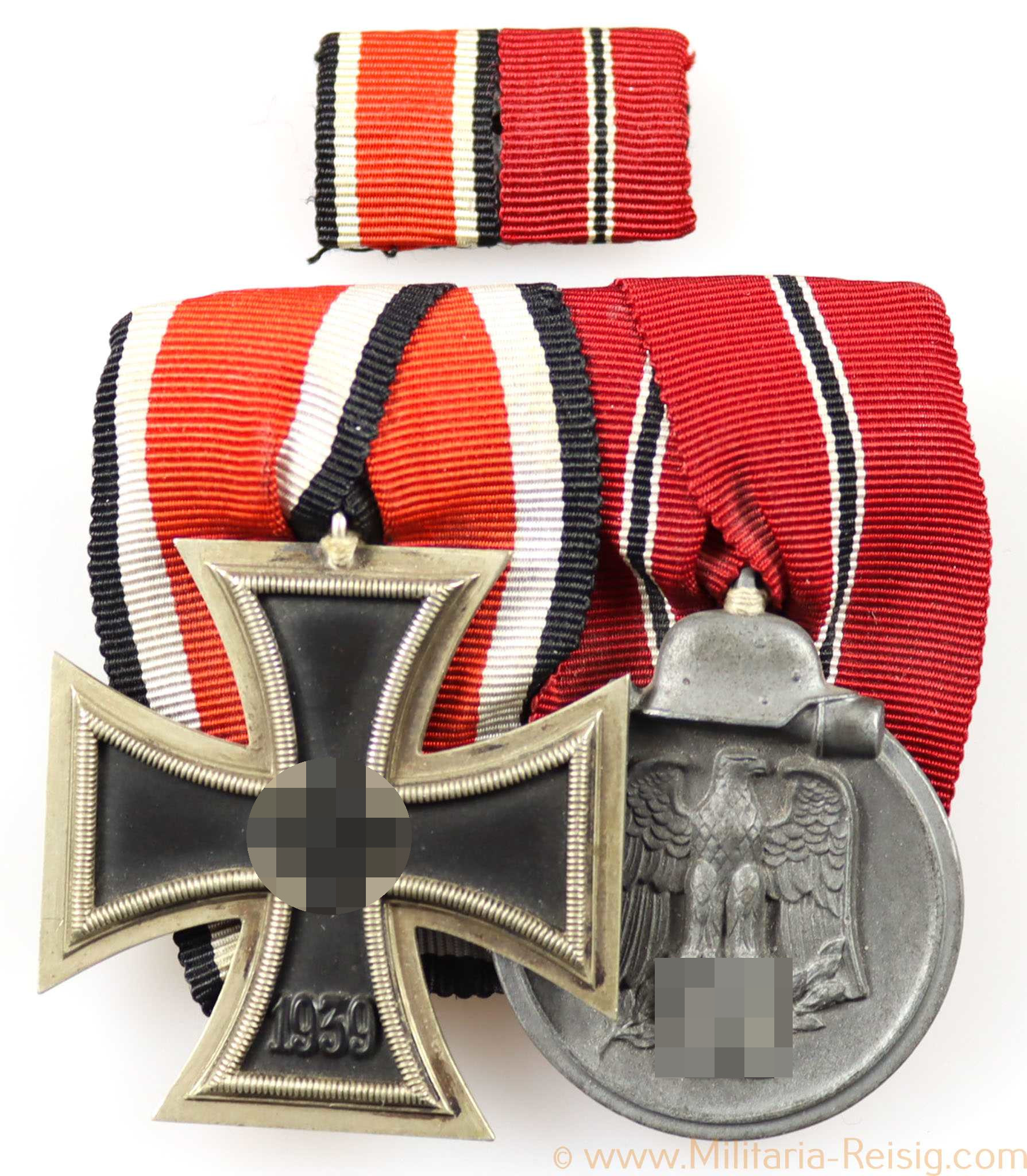 2er Ordensspange (EK2 1939 u. Ostmedaille)