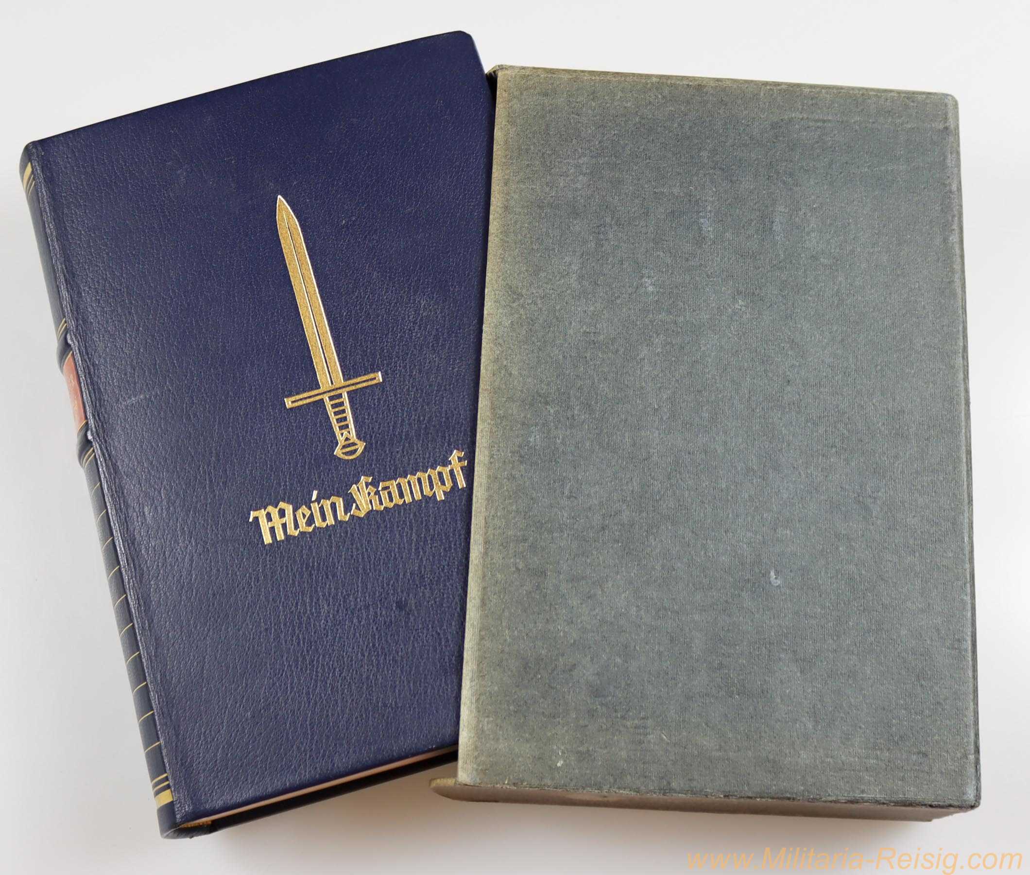 Mein Kampf Jubiläumsausgabe 1939 im Schuber - mit Widmung