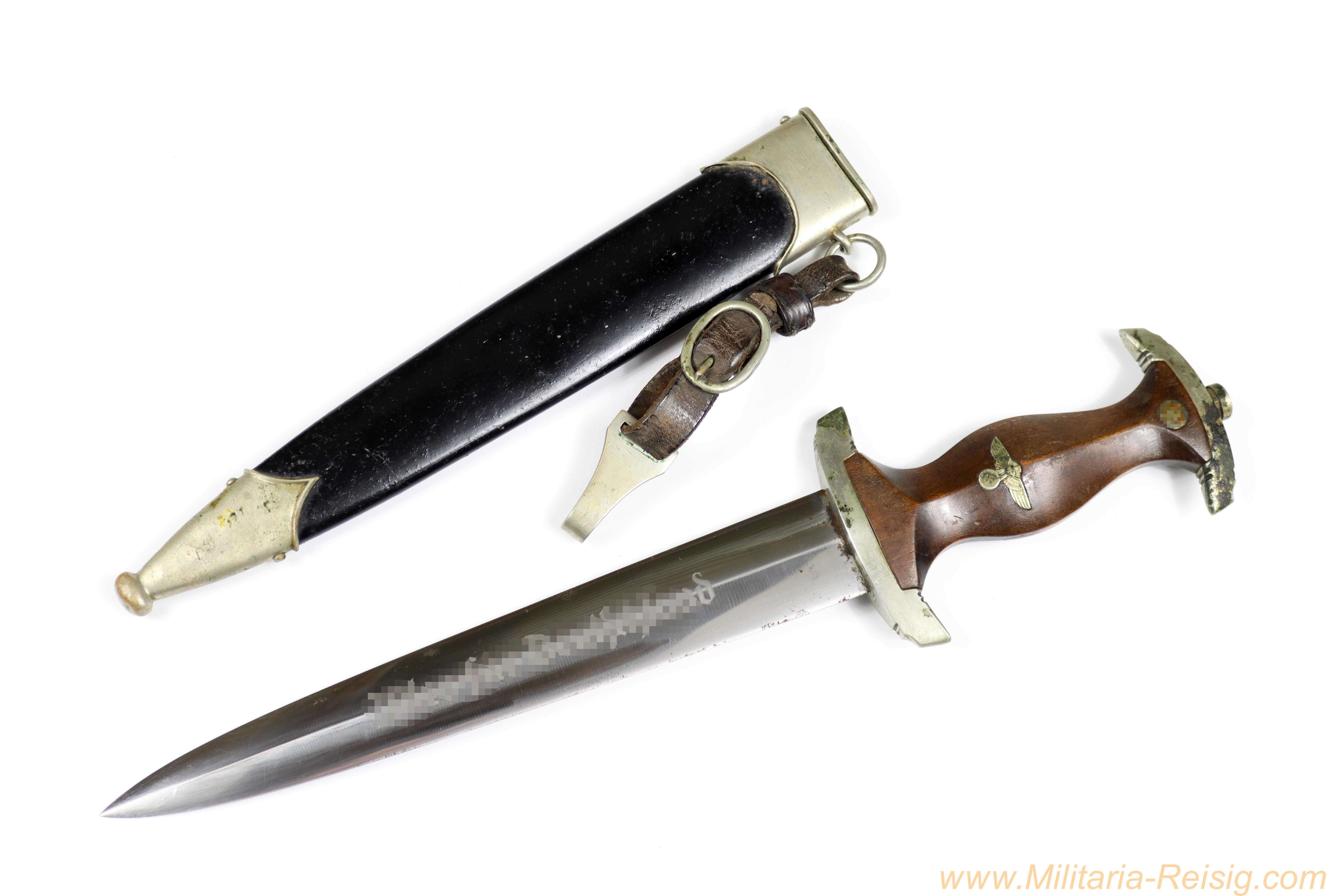 NSKK-Dolch (Ex-Röhm) mit Gehänge - Hersteller Carl Eickhorn, Solingen