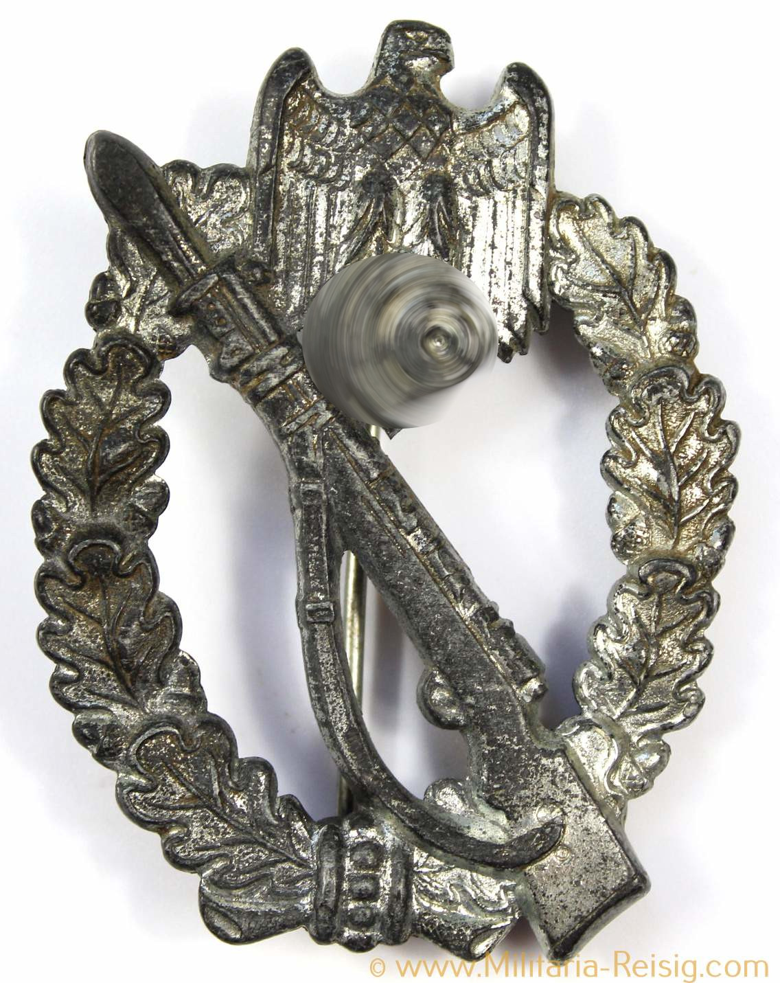 Infanterie Sturmabzeichen (ISA) in Silber, Herst. Gottlieb & Wagner - Oberstein