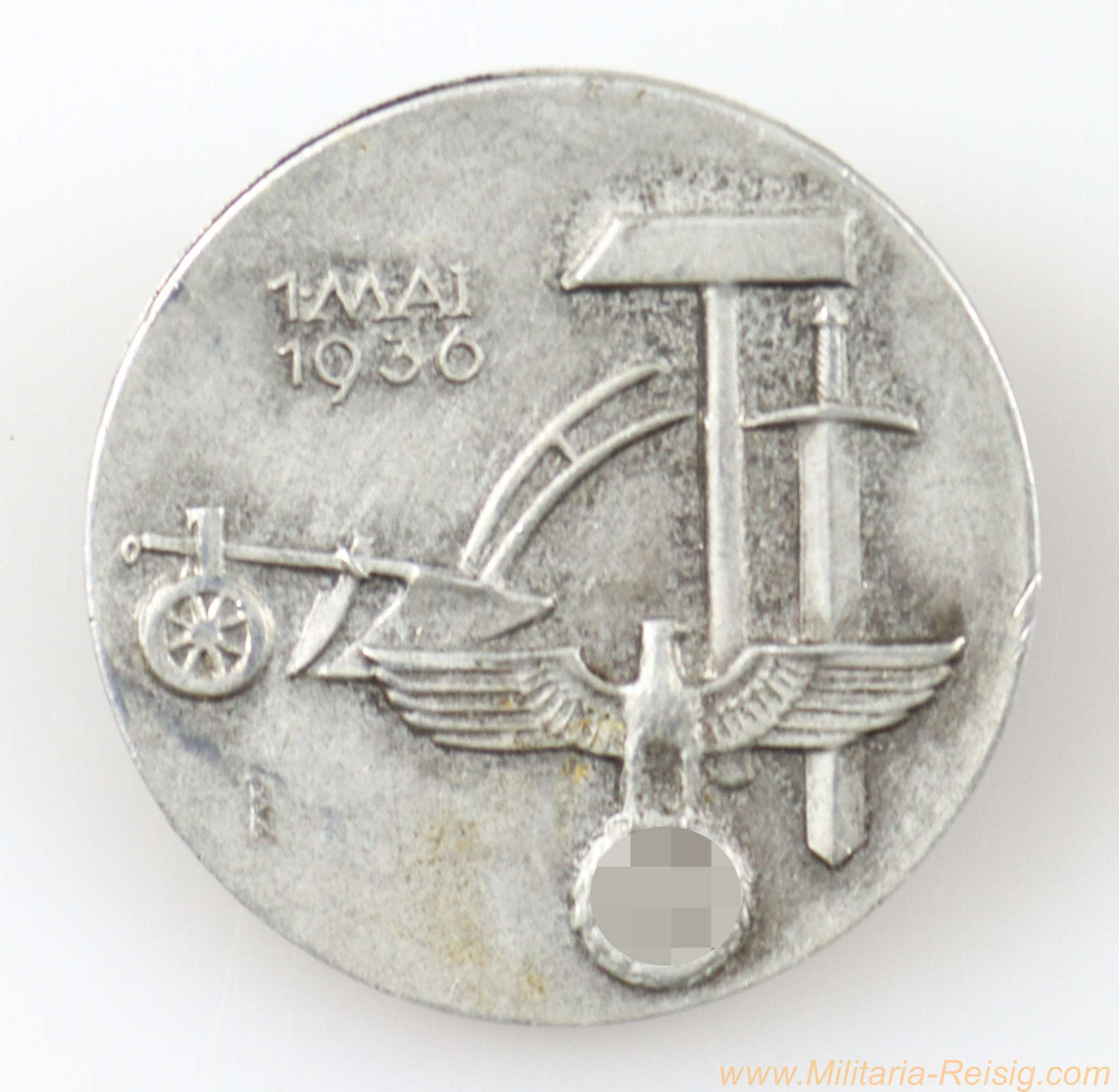 Aluminium, Rückseite mit Hersteller "W. Borgers Eutingen i/B 23".