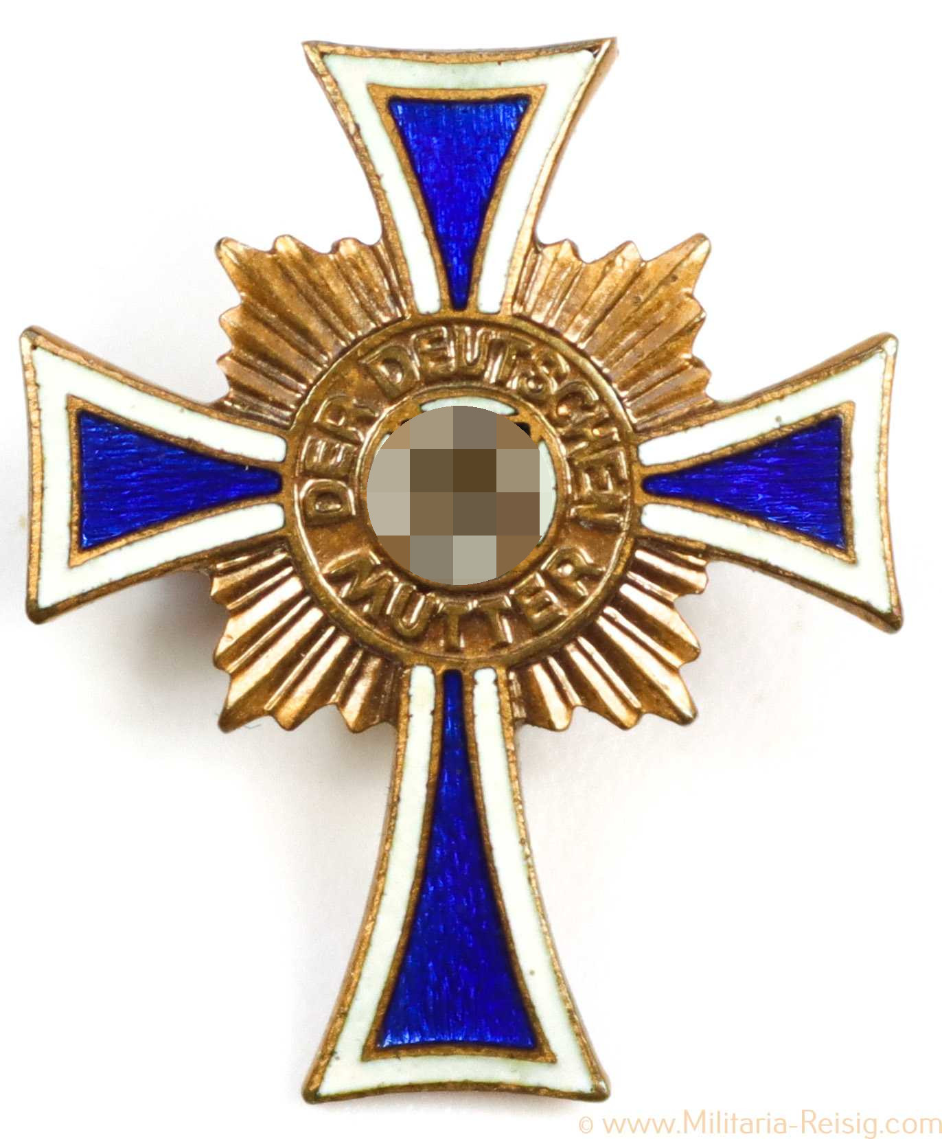 Miniatur Ehrenkreuz der Deutschen Mutter in Bronze zum Anstecken