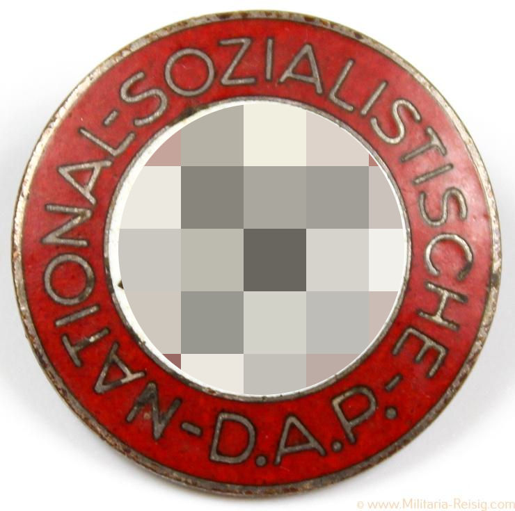 NSDAP Parteiabzeichen, Herst. RZM M1/136 (Matthias Salcher & Söhne, Wagstadt)