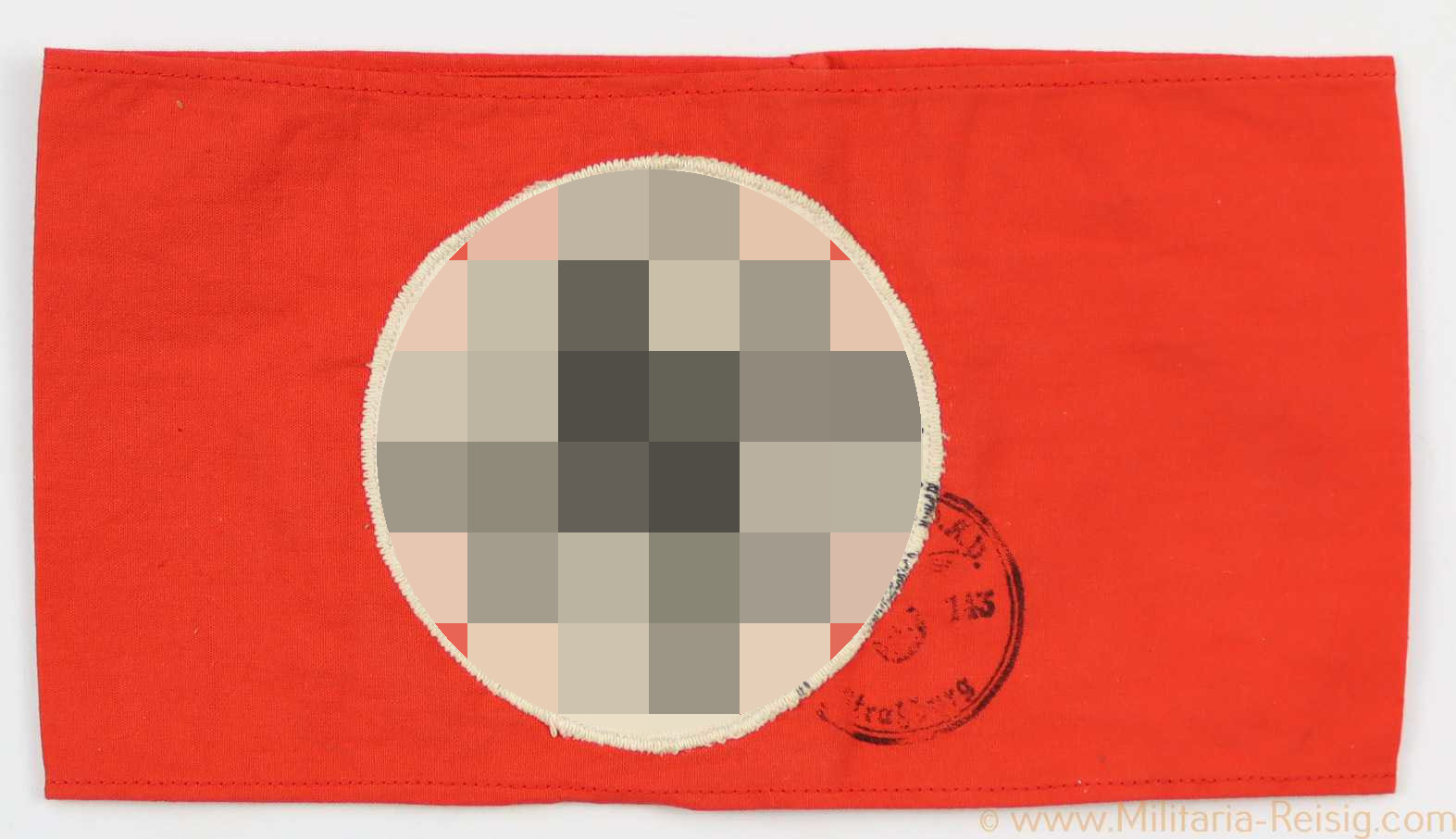 NSDAP Armbinde mit Abnahmestempel