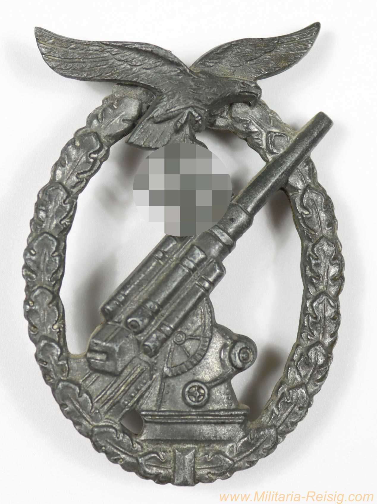 Flakkampfabzeichen der Luftwaffe - Hersteller Ferdinand Wiedmann, Frankfurt am Main