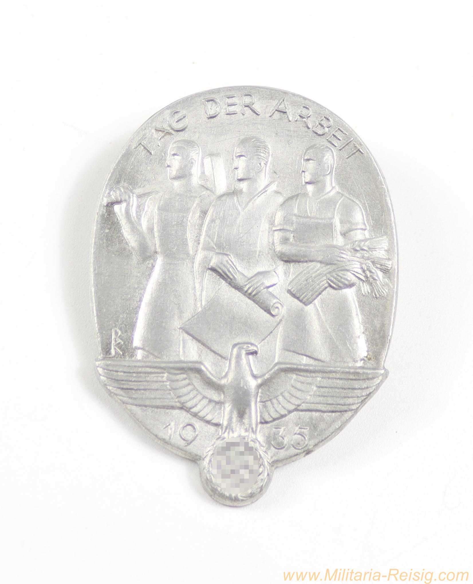 Abzeichen "Tag der Arbeit 1935" – R. Sieper Söhne, Lüdenscheid