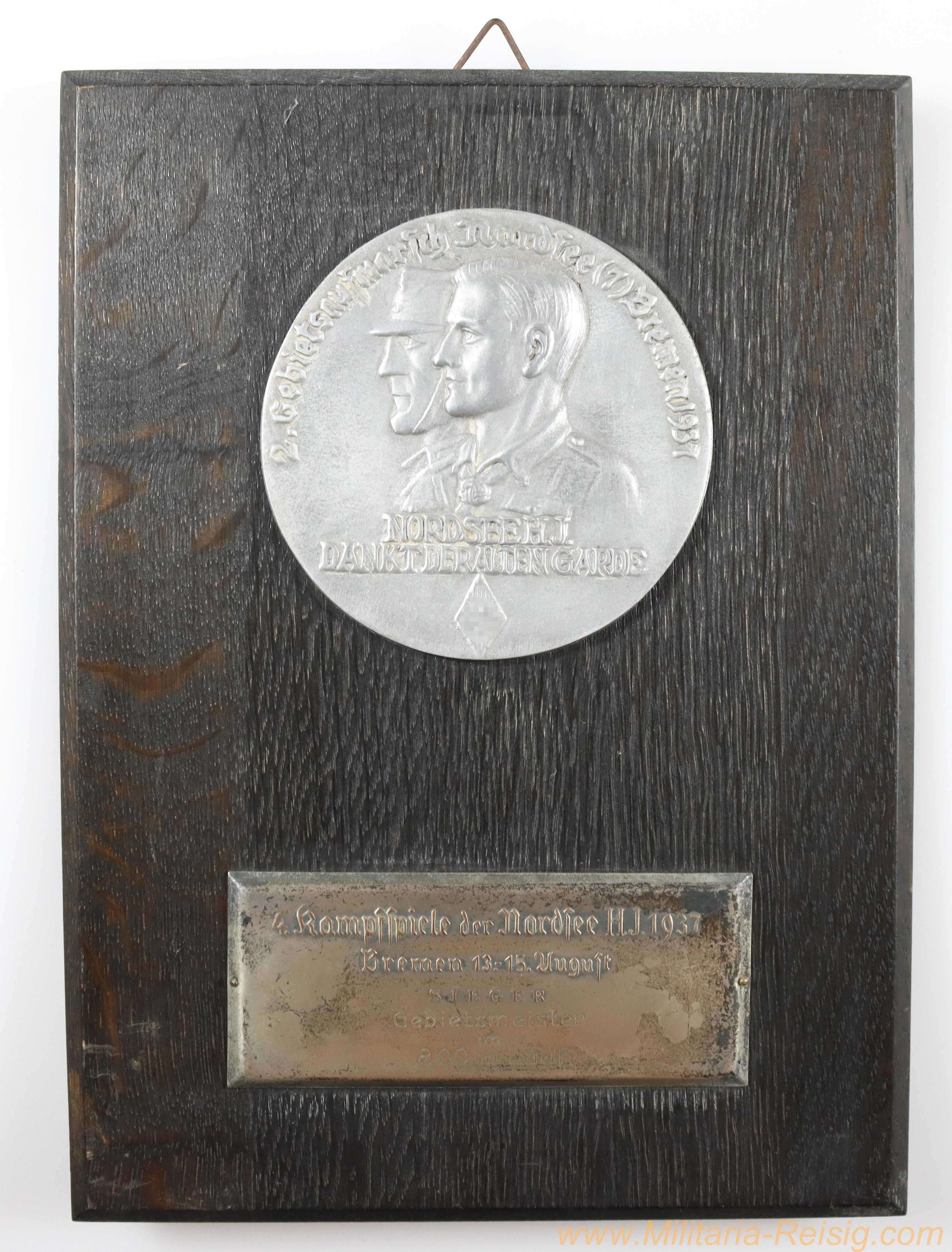 HJ Relief 4. Kampfspiele der Nordsee HJ 1937