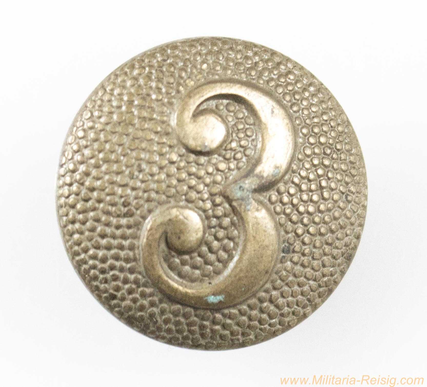 Wehrmacht Einzel Schulterknopf für einen Soldaten der 3. Kompanie