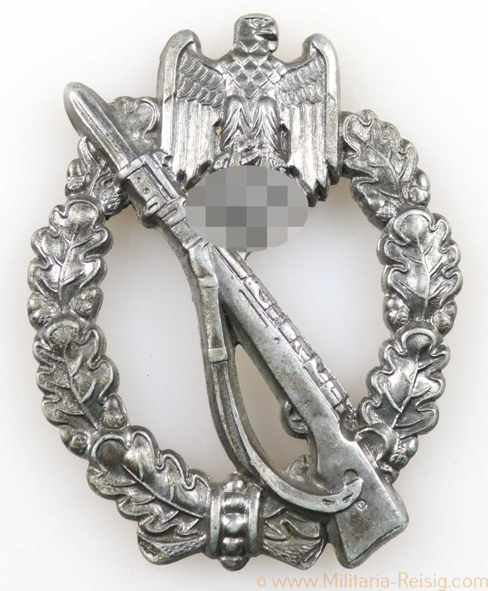 Infanterie Sturmabzeichen in Silber, Hersteller F. W. Assmann & Söhne, Lüdenscheid