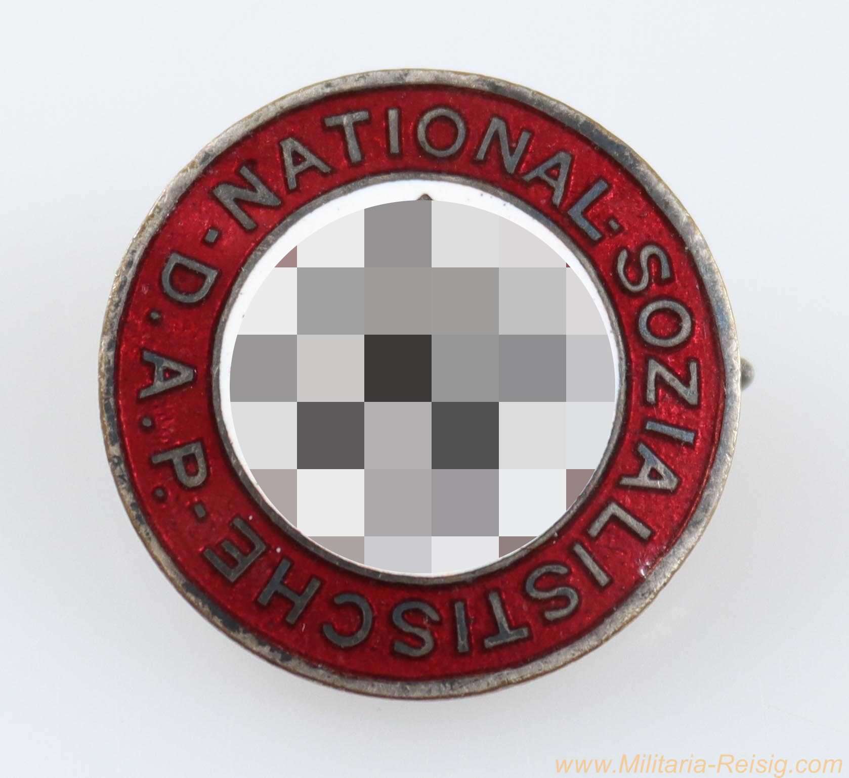 Frühes NSDAP Parteiabzeichen, Hersteller Deschler & Sohn München